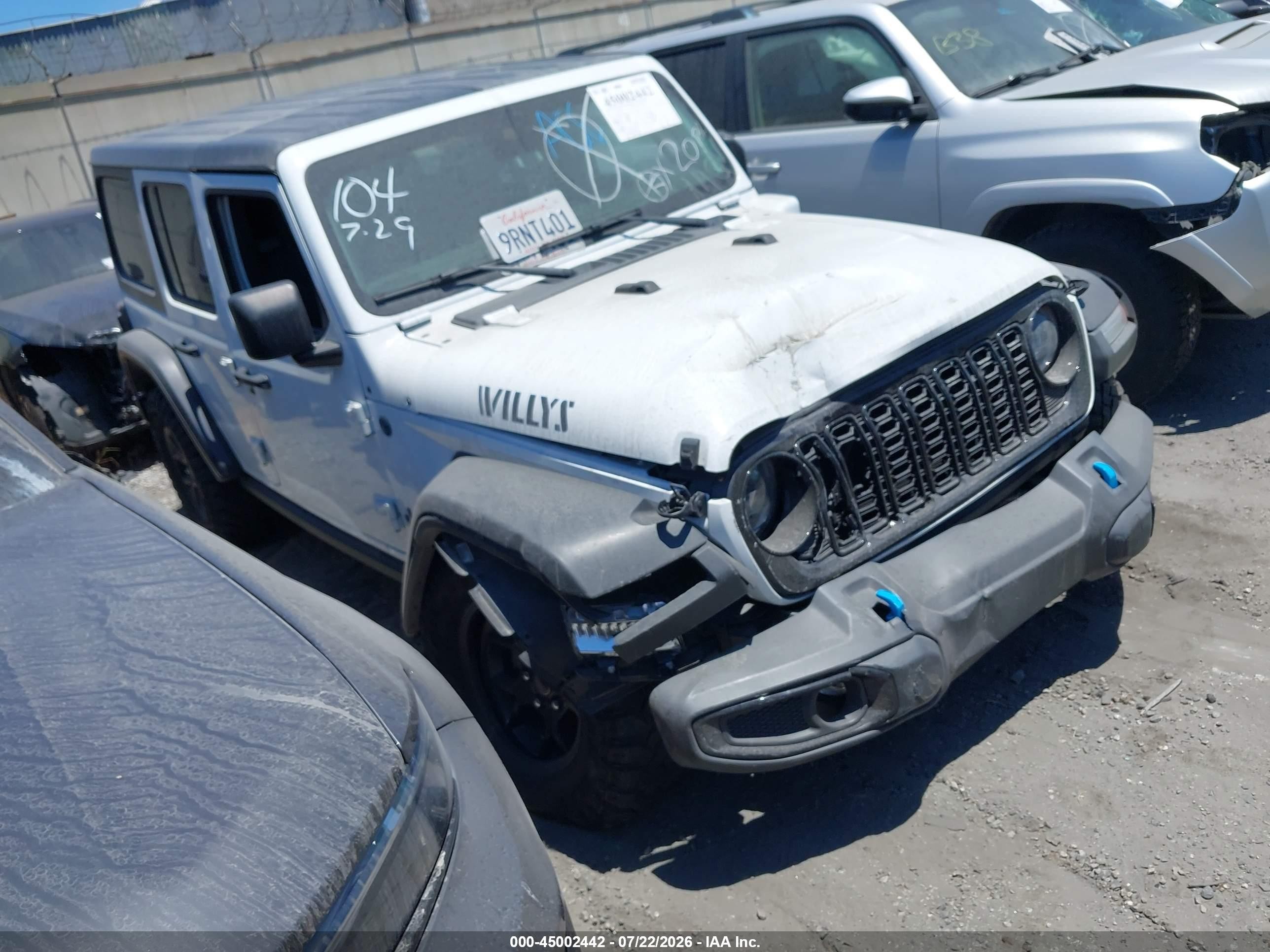 2024 Jeep Wrangler Willys, VIN 1C4RJXN67RW356210 — Front end