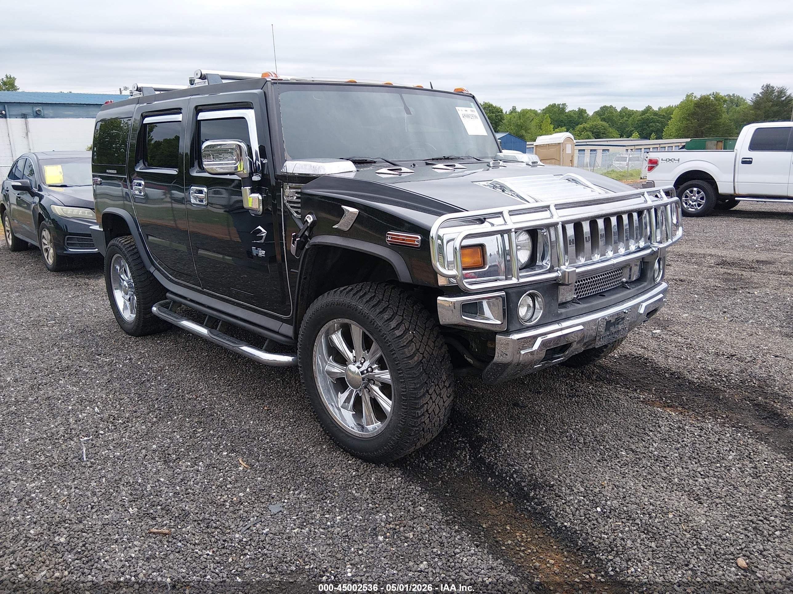 2006 Hummer H2, VIN 5GRGN23U96H119345 — Engine fire