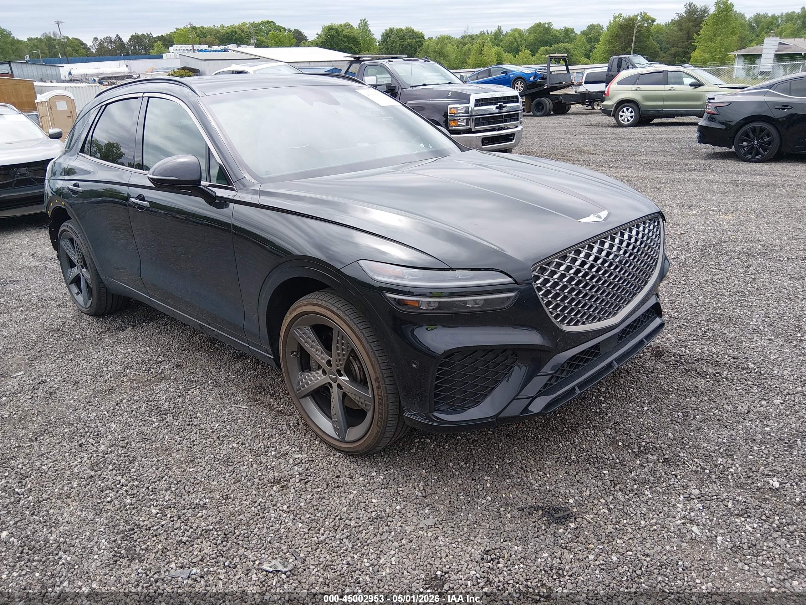 2023 Genesis GV70 Sport, VIN KMUMCDTCXPU096760 — Rear end