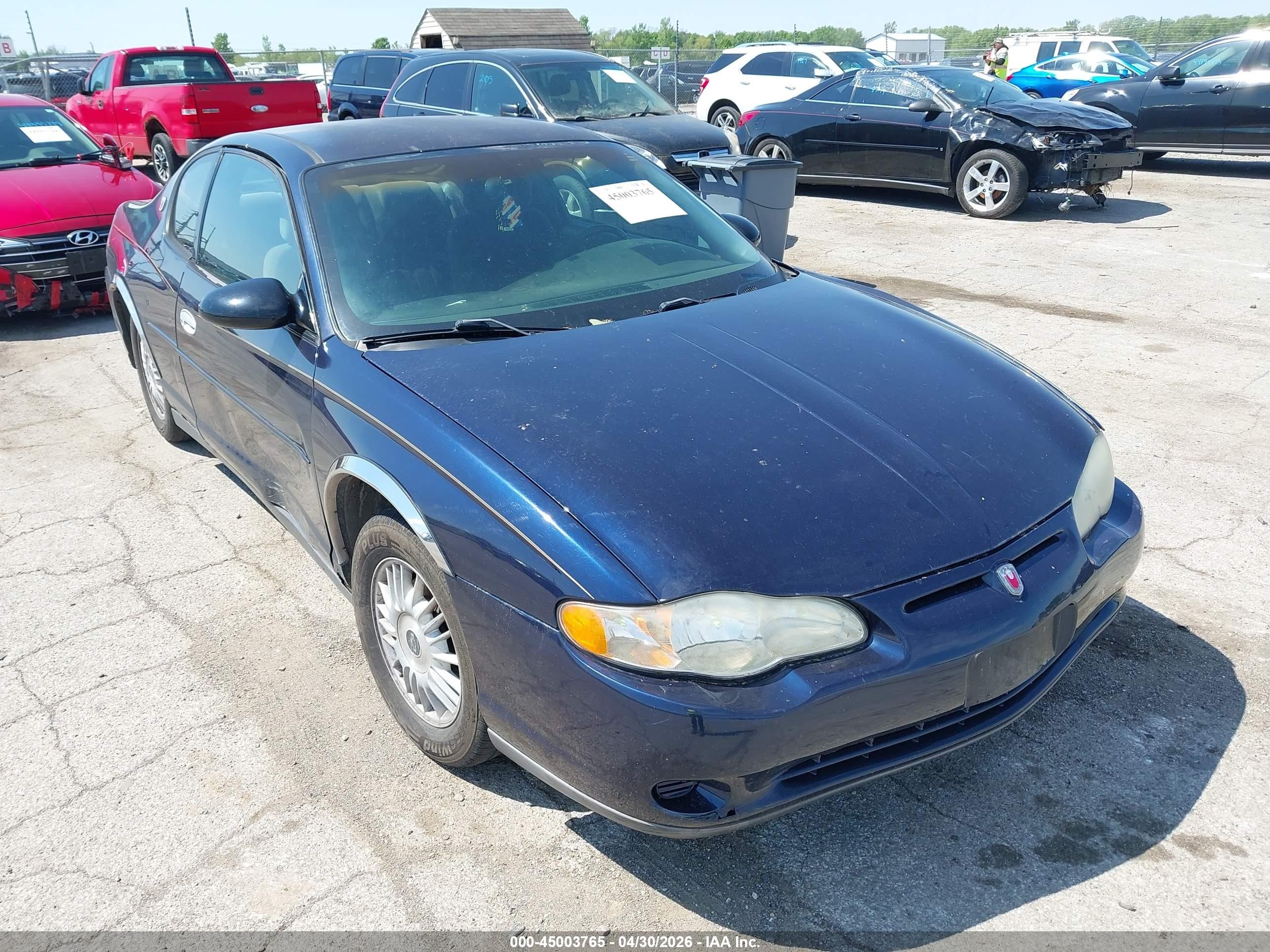 2002 Chevrolet Monte Carlo LS, VIN 2G1WW12E029140767 — Бок