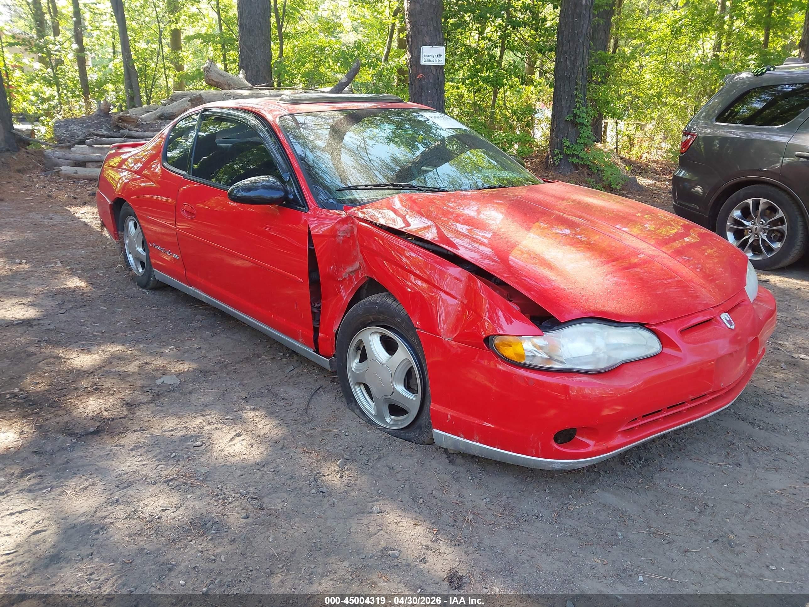 2001 Chevrolet Monte Carlo SS, VIN 2G1WX15K719179188 — Side