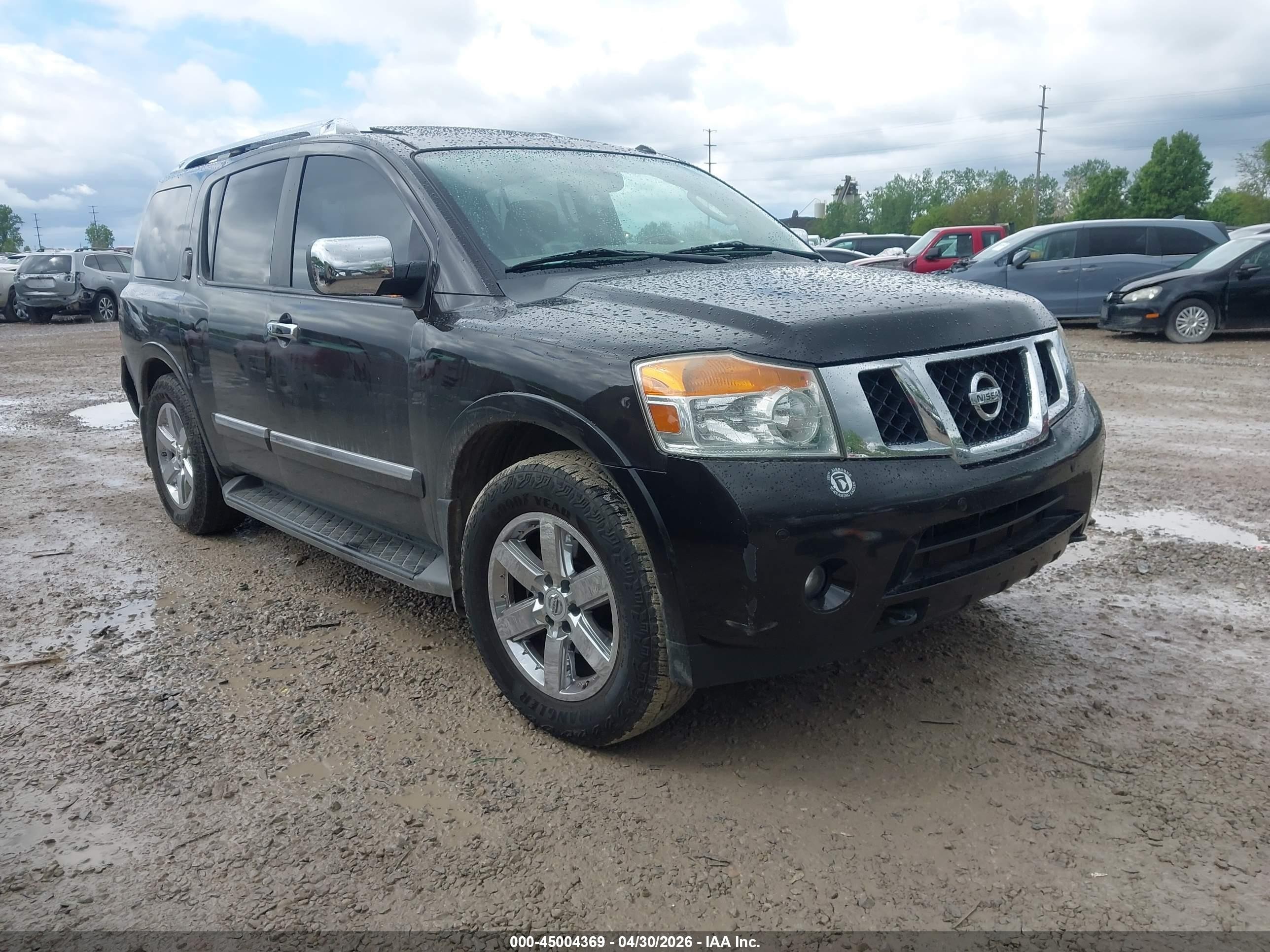 2012 Nissan Armada Platinum, VIN 5N1AA0NE2CN609874 — Rear end