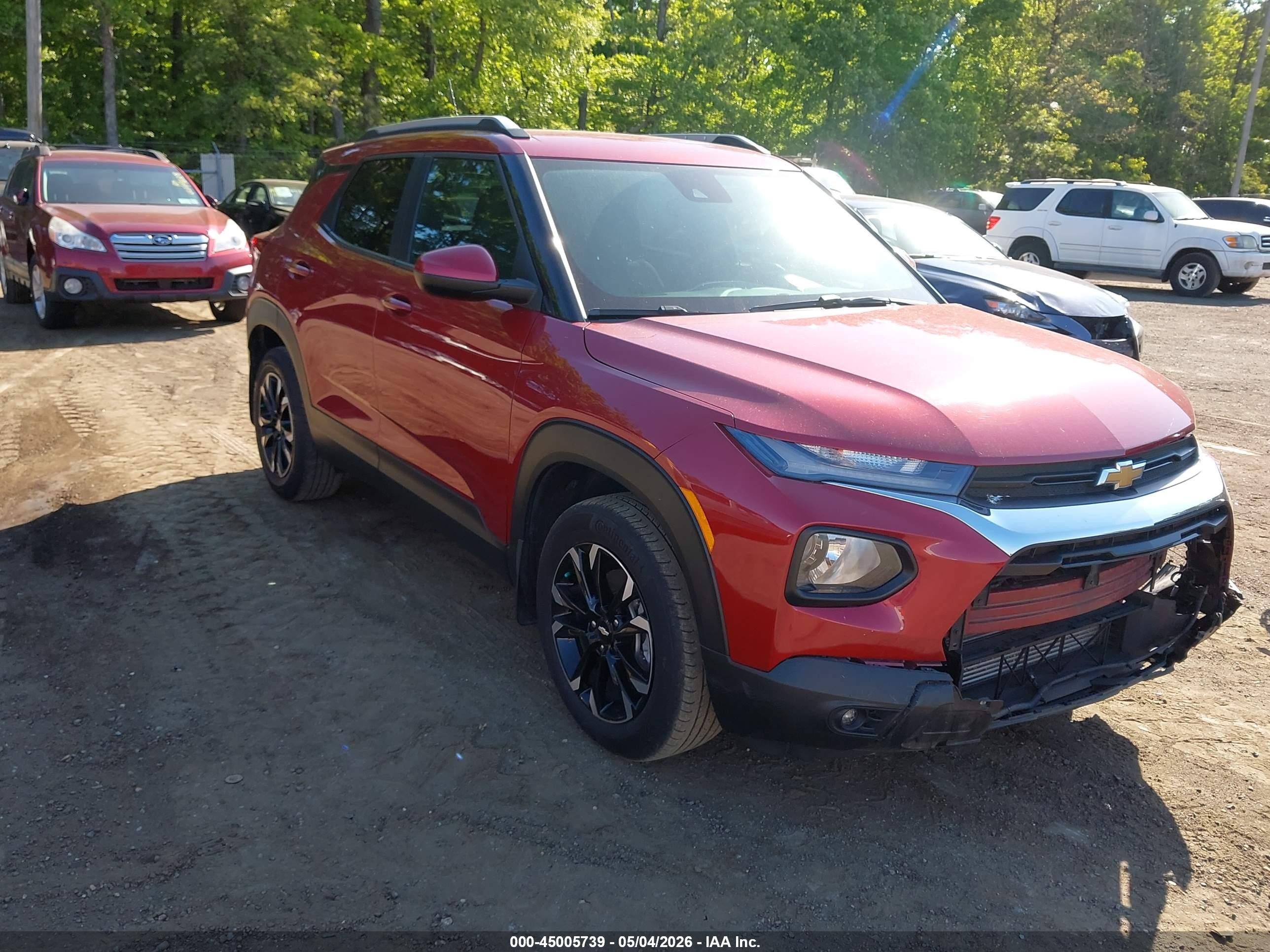 2021 Chevrolet TrailBlazer LT, VIN KL79MPS24MB016289 — Front end