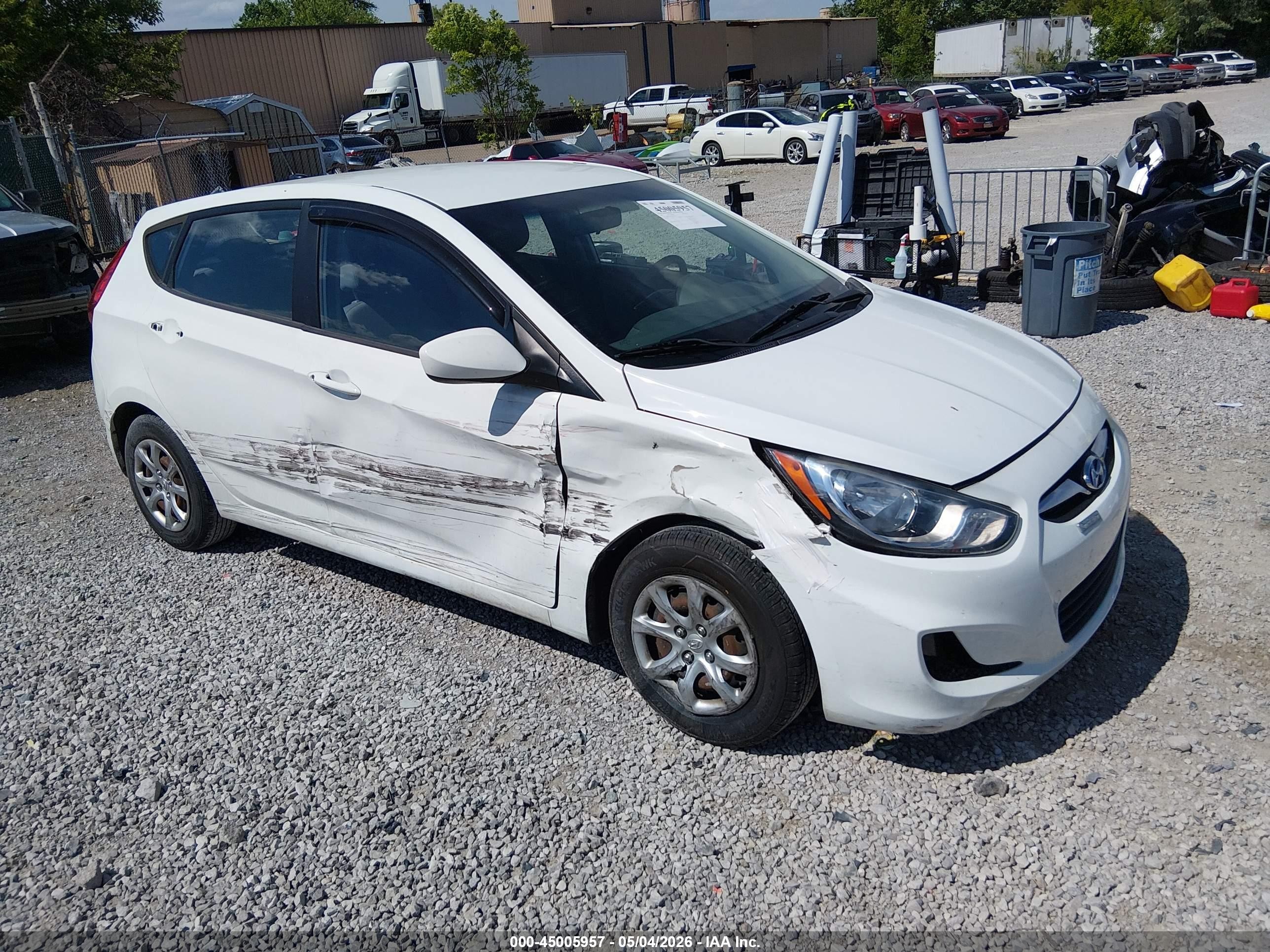 2012 Hyundai Accent GS, VIN KMHCT5AEXCU027131 — Side
