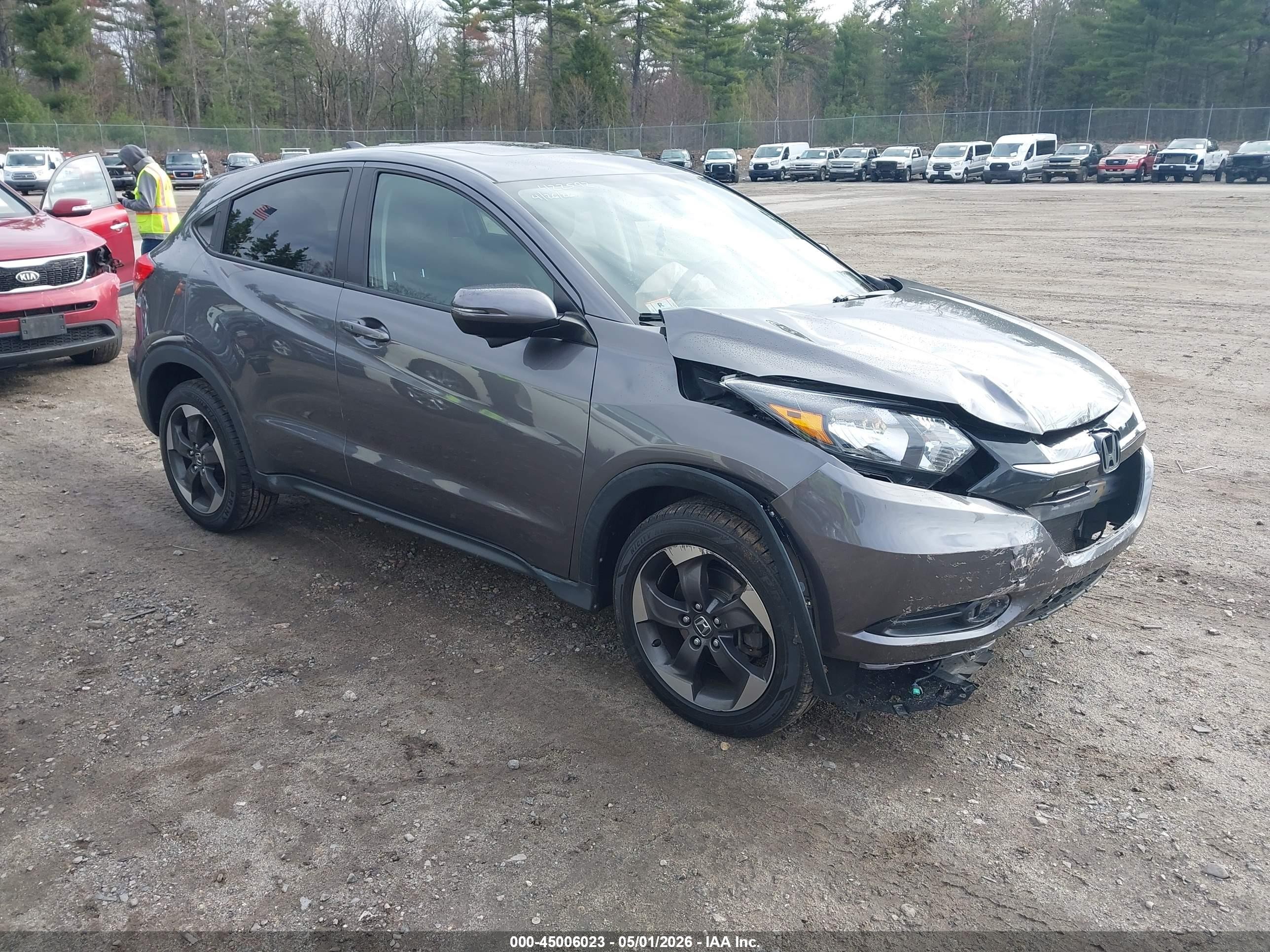 2018 Honda HR-V EX, VIN 3CZRU6H55JM711653 — Frame damage