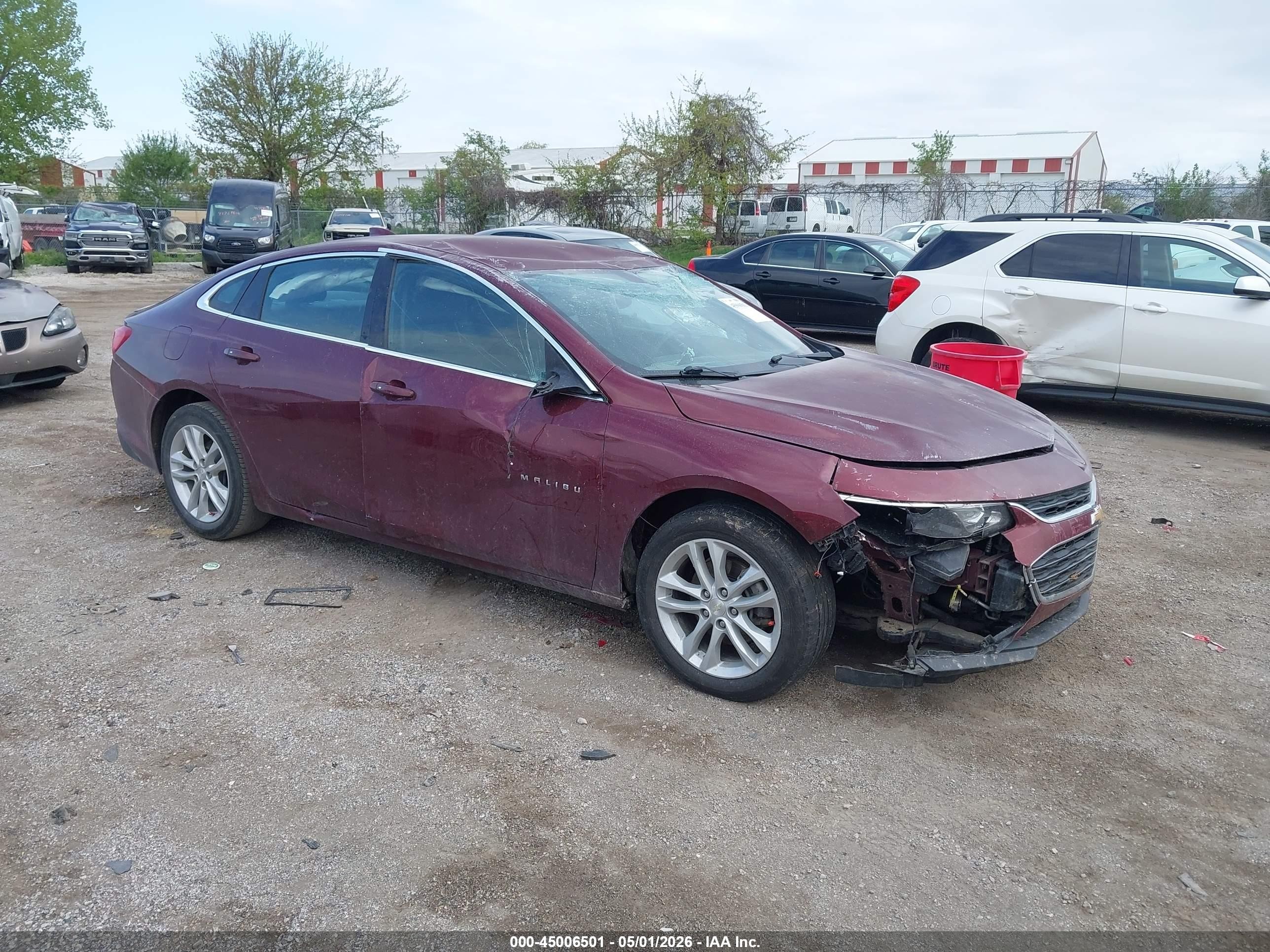 2016 Chevrolet Malibu LT, VIN 1G1ZE5ST7GF260084 — Rollover