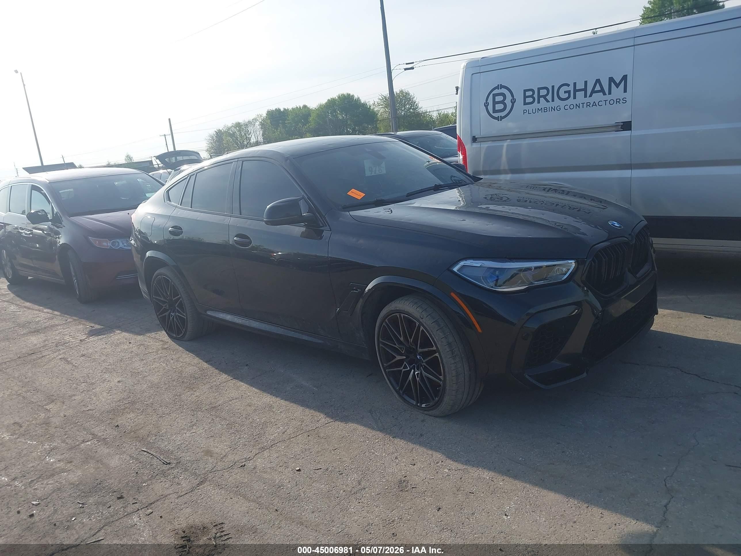 2021 BMW X6 M, VIN 5YMCY0C04M9E65183 — Hail