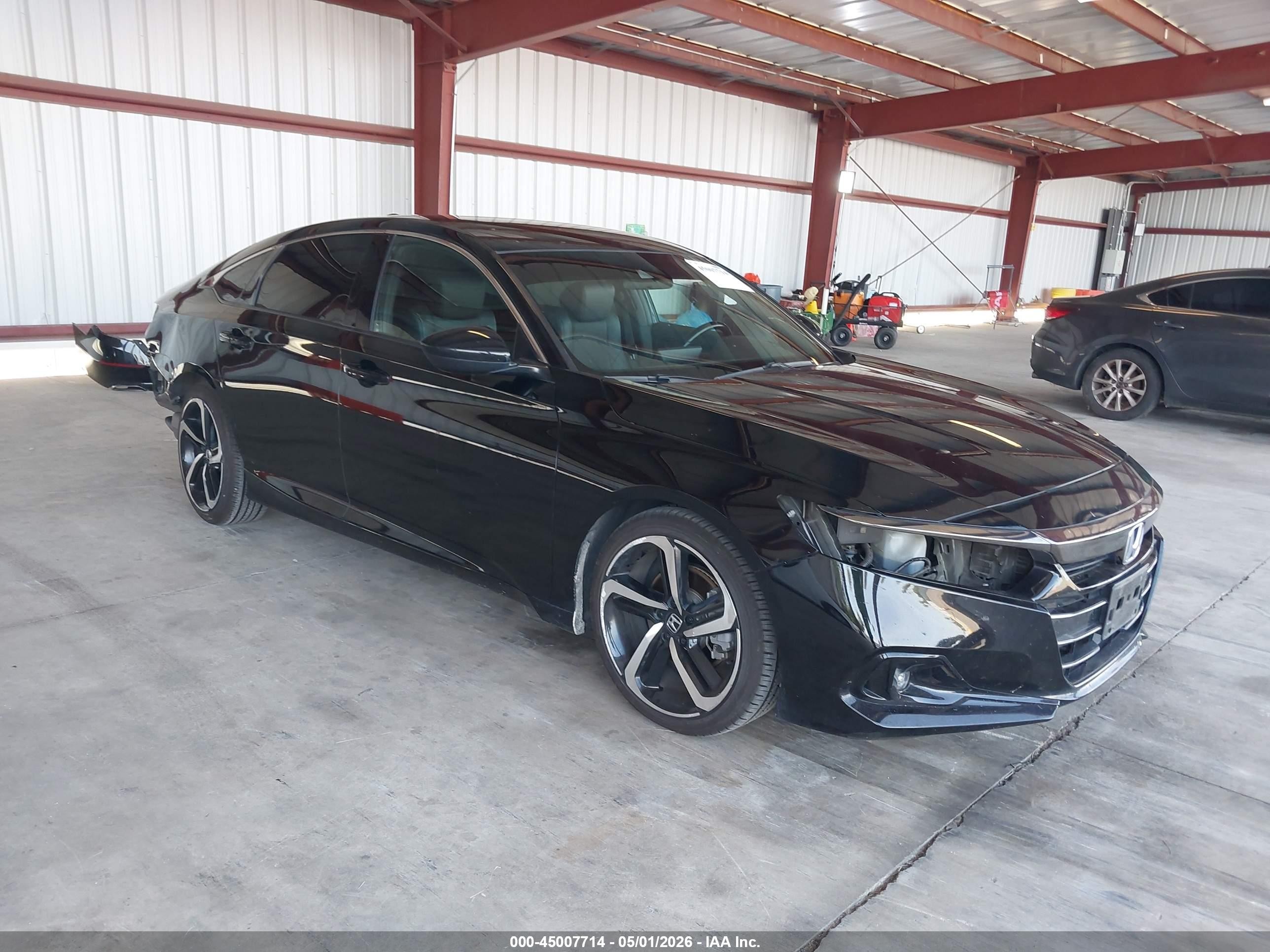 2022 Honda Accord Sport, VIN 1HGCV1F34NA065796 — Rear end