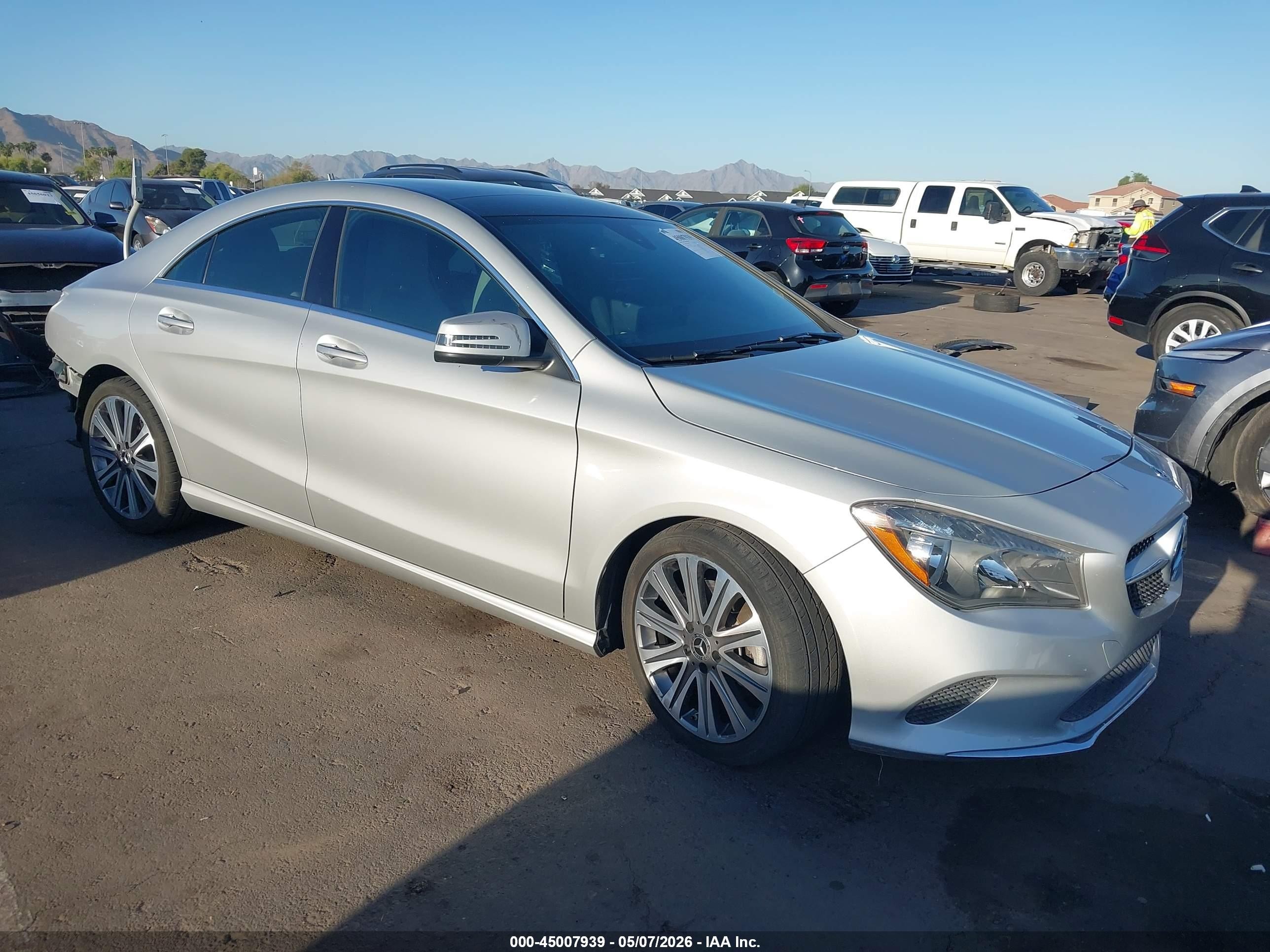 2018 Mercedes-Benz CLA 250, VIN WDDSJ4EB5JN592898 — Rear end