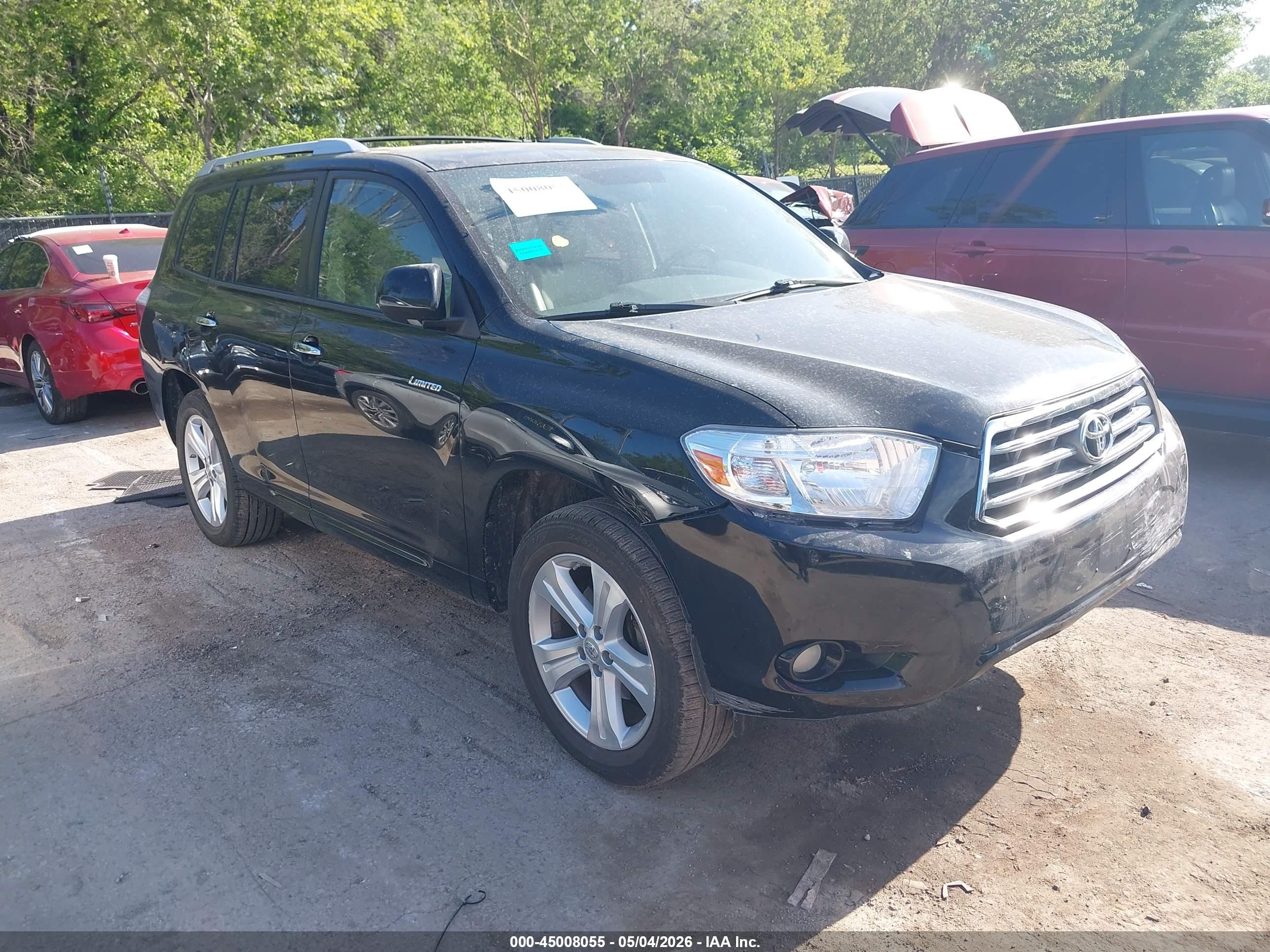 2009 Toyota Highlander Limited, VIN JTEDS42A092072998 — Front end