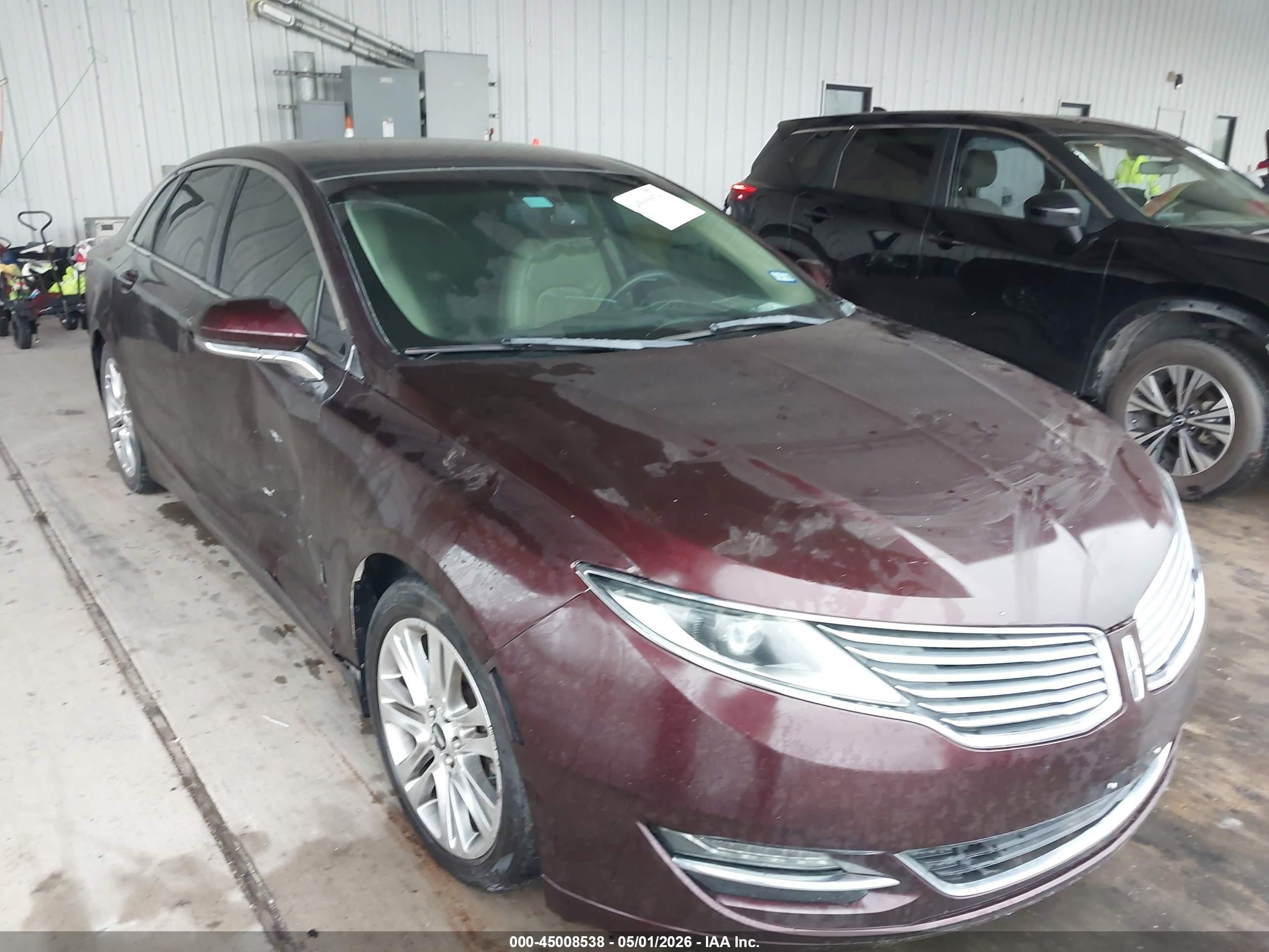 2014 Lincoln MKZ, VIN 3LN6L2G97ER833878 — Repossession
