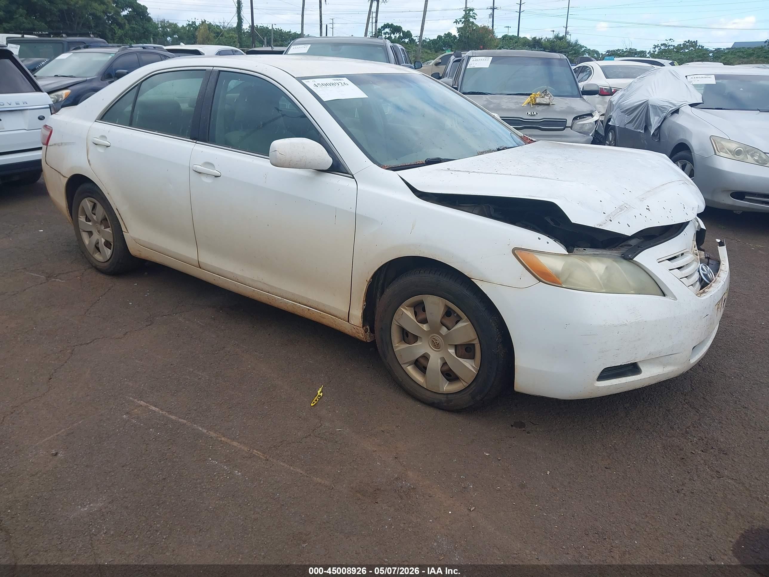 2007 Toyota Camry XLE, VIN 4T1BK46K67U503100 — Front end