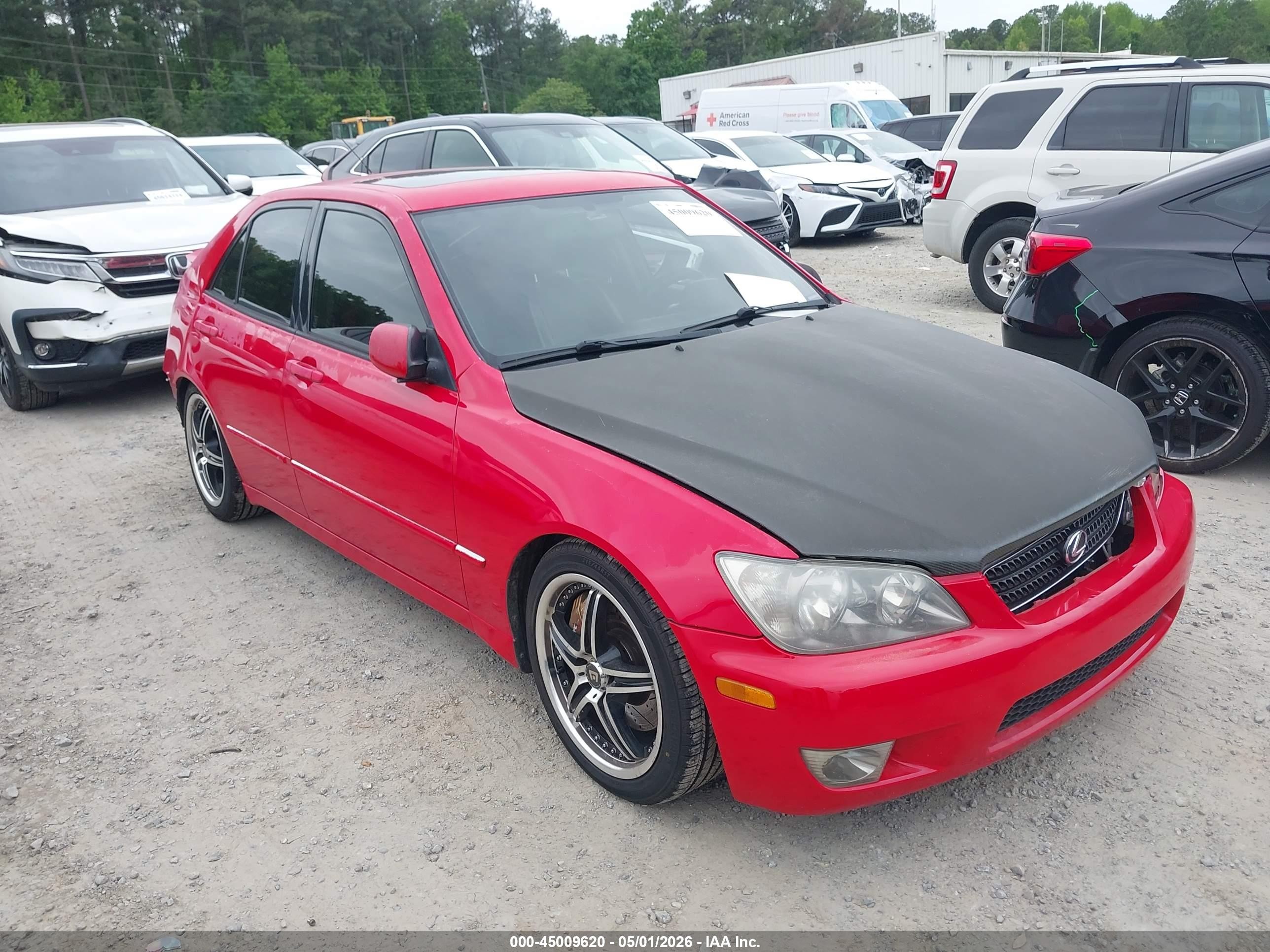 2004 Lexus IS 300/350, VIN JTHBD192740091019 — Rear end
