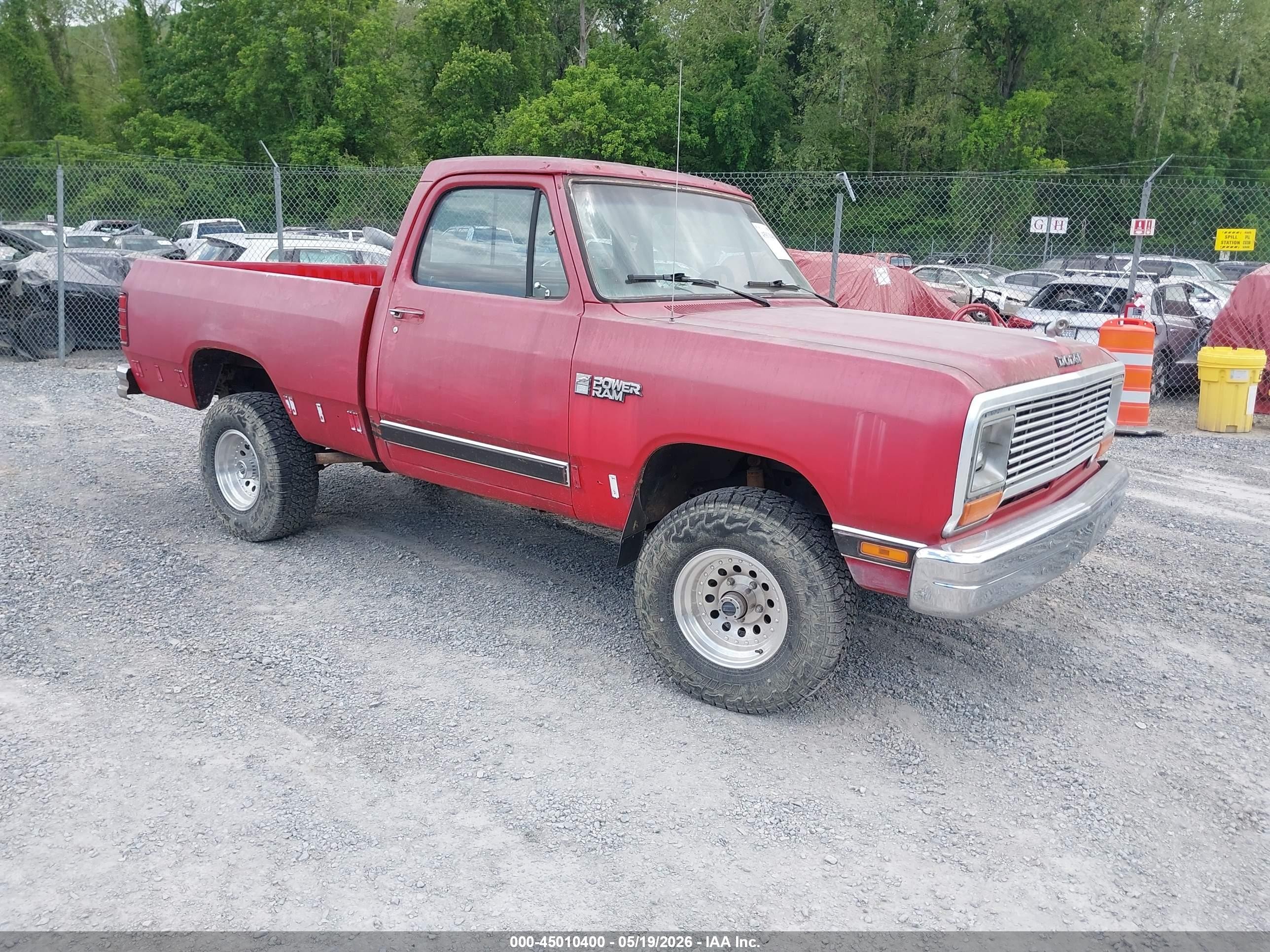 1987 Dodge W SERIES, VIN 1B7HW04TXHS465603 — Normal wear