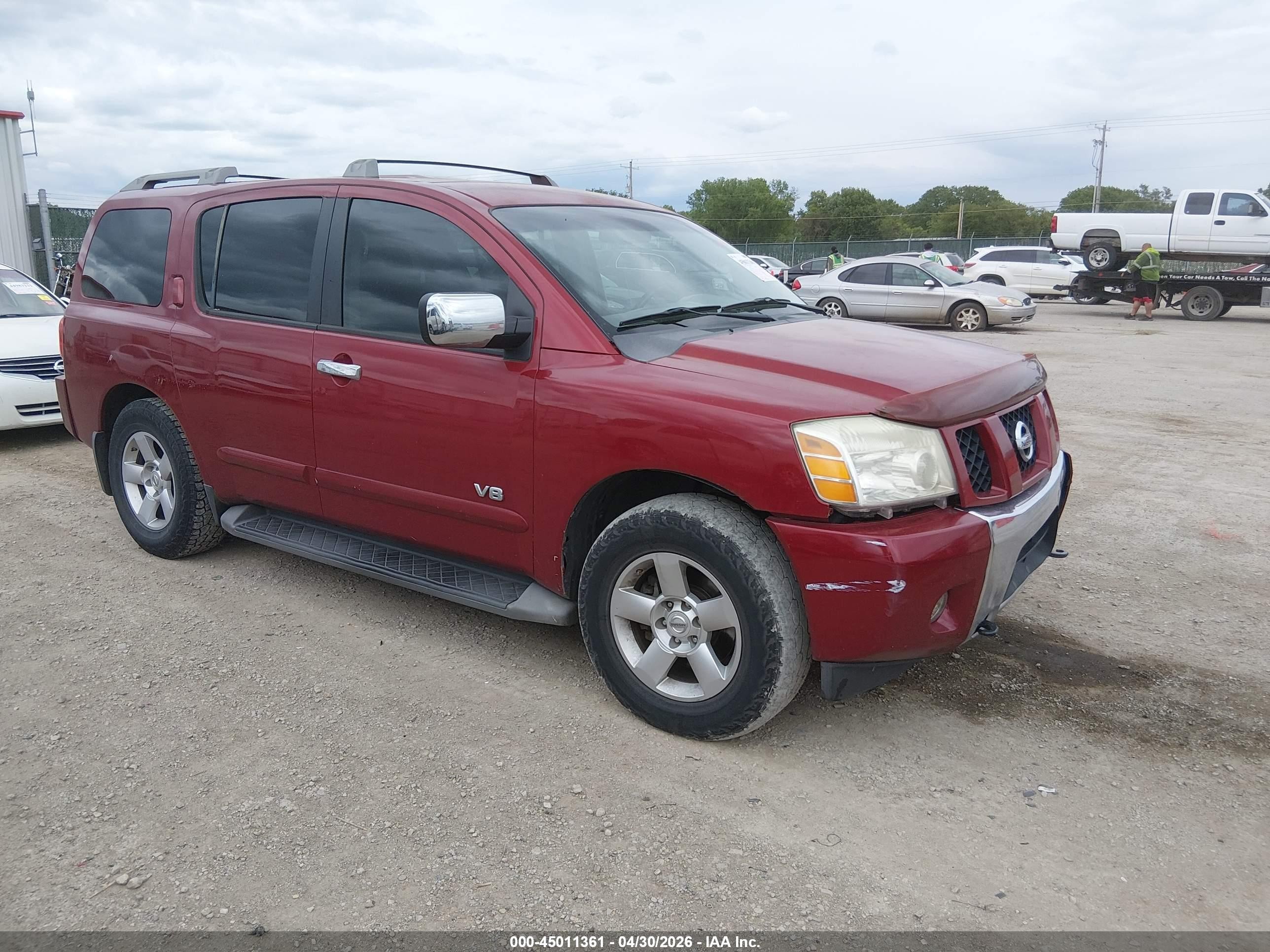2007 Nissan Armada LE, VIN 5N1BA08C87N720028 — Front end