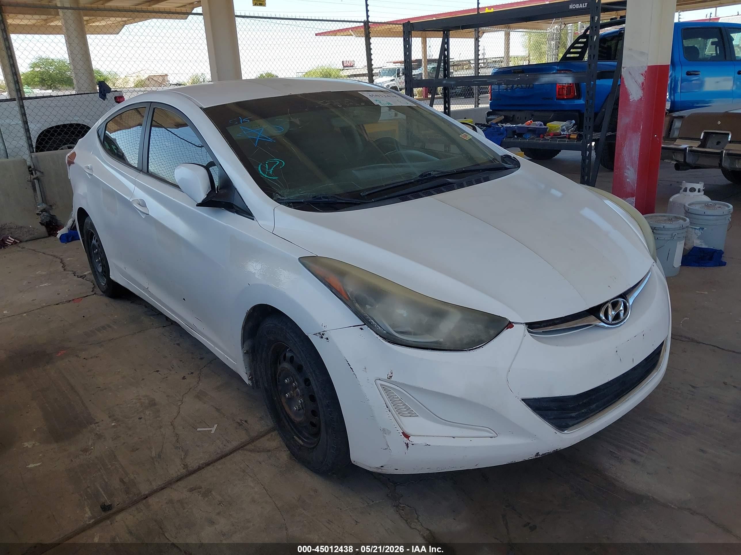2016 Hyundai Elantra SE, VIN 5NPDH4AE3GH740215 — Theft recovery