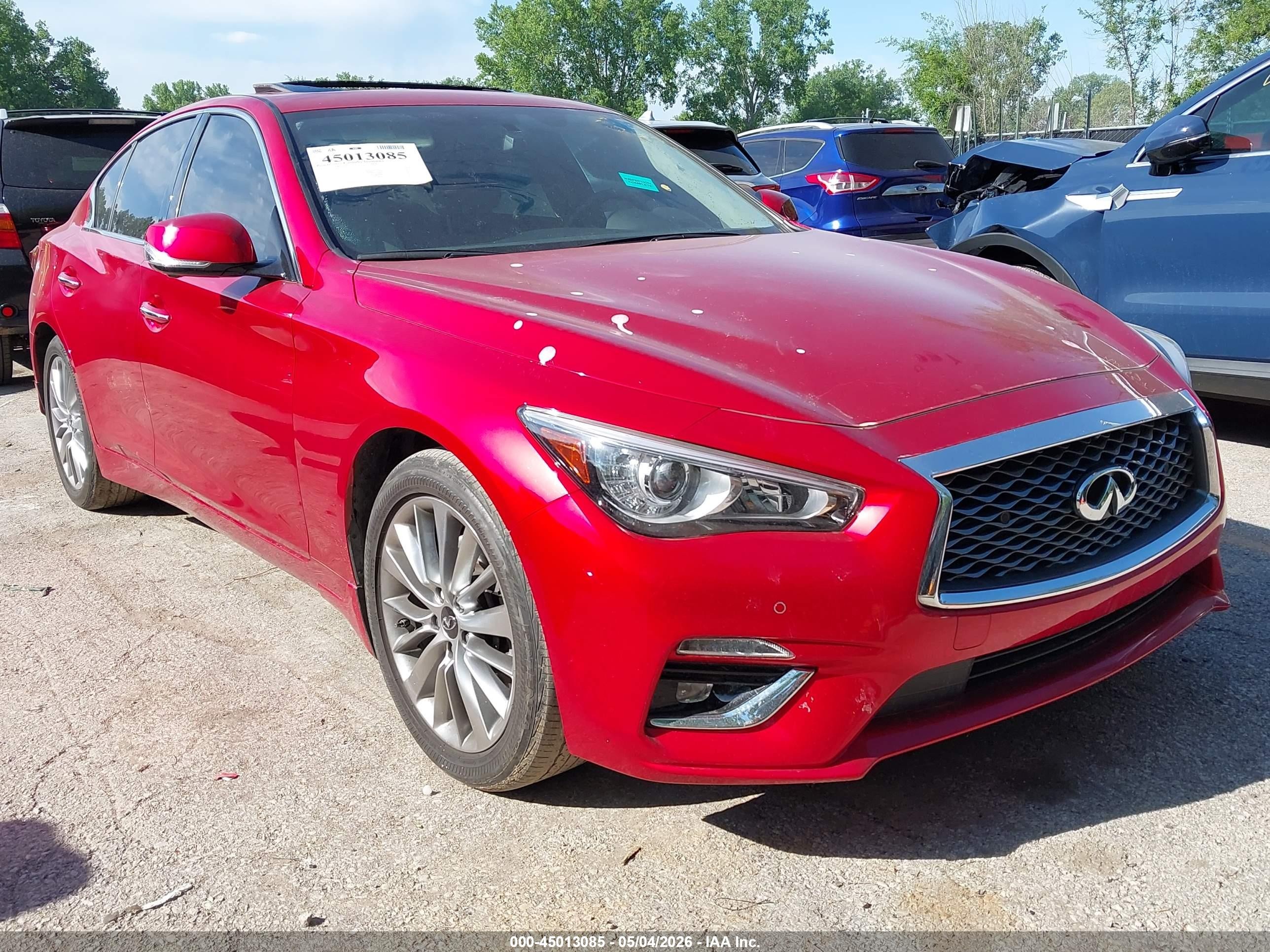 2022 Infiniti Q50 Luxe, VIN JN1EV7BRXNM342361 — Крыша