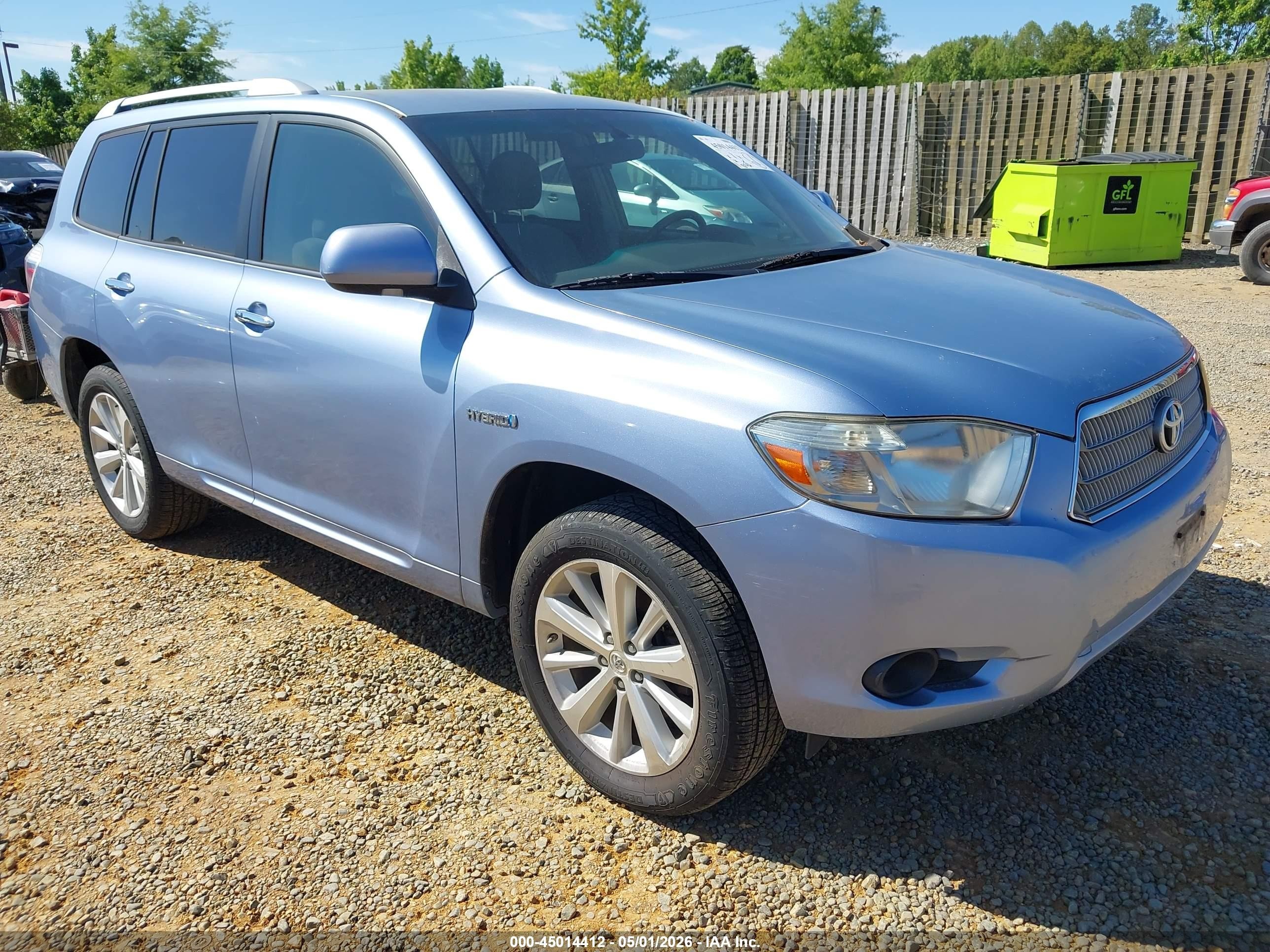 2009 Toyota Highlander, VIN JTEEW41A092033810 — Normal wear