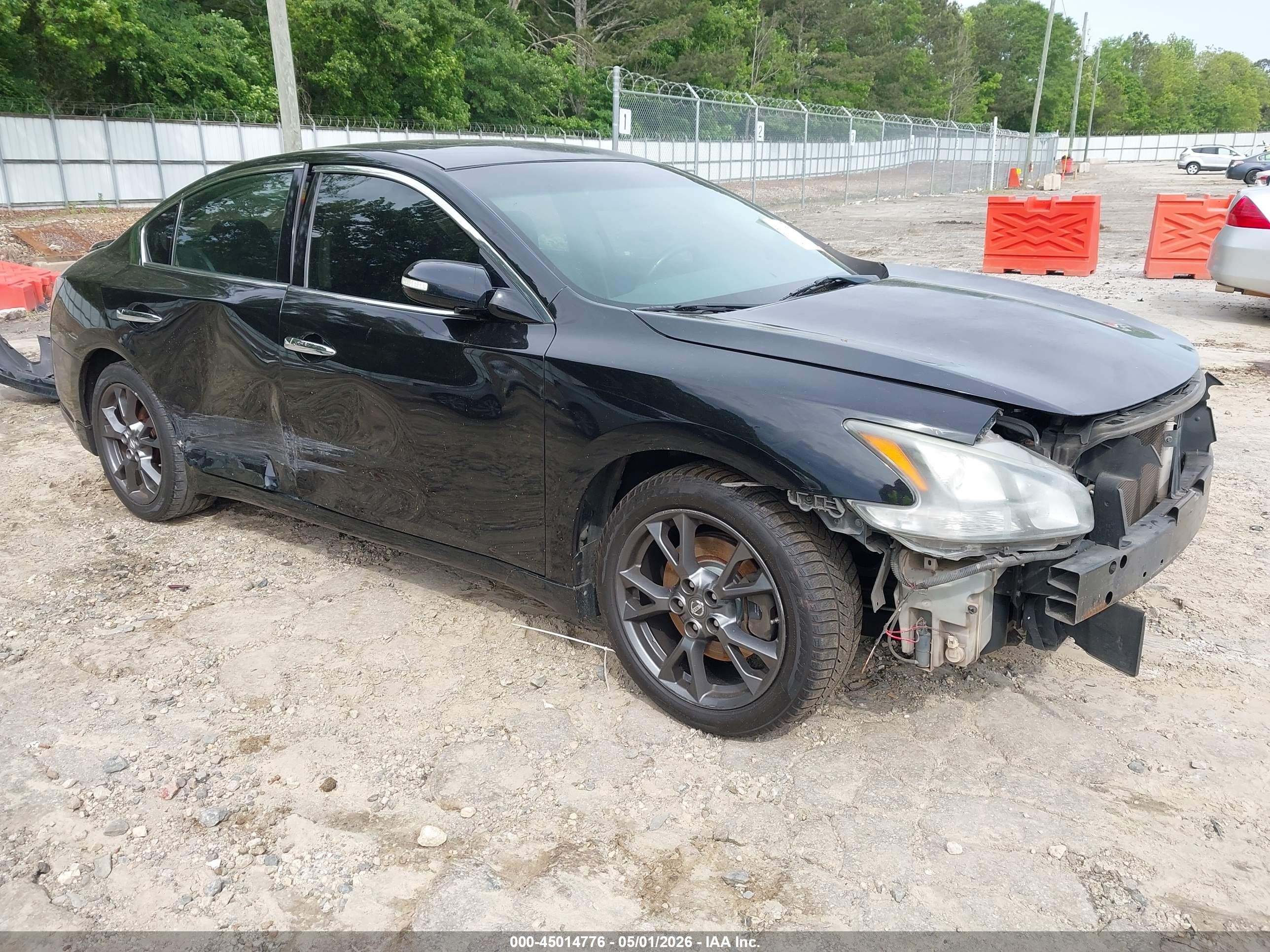 2012 Nissan Maxima S, VIN 1N4AA5AP3CC814579 — Перед