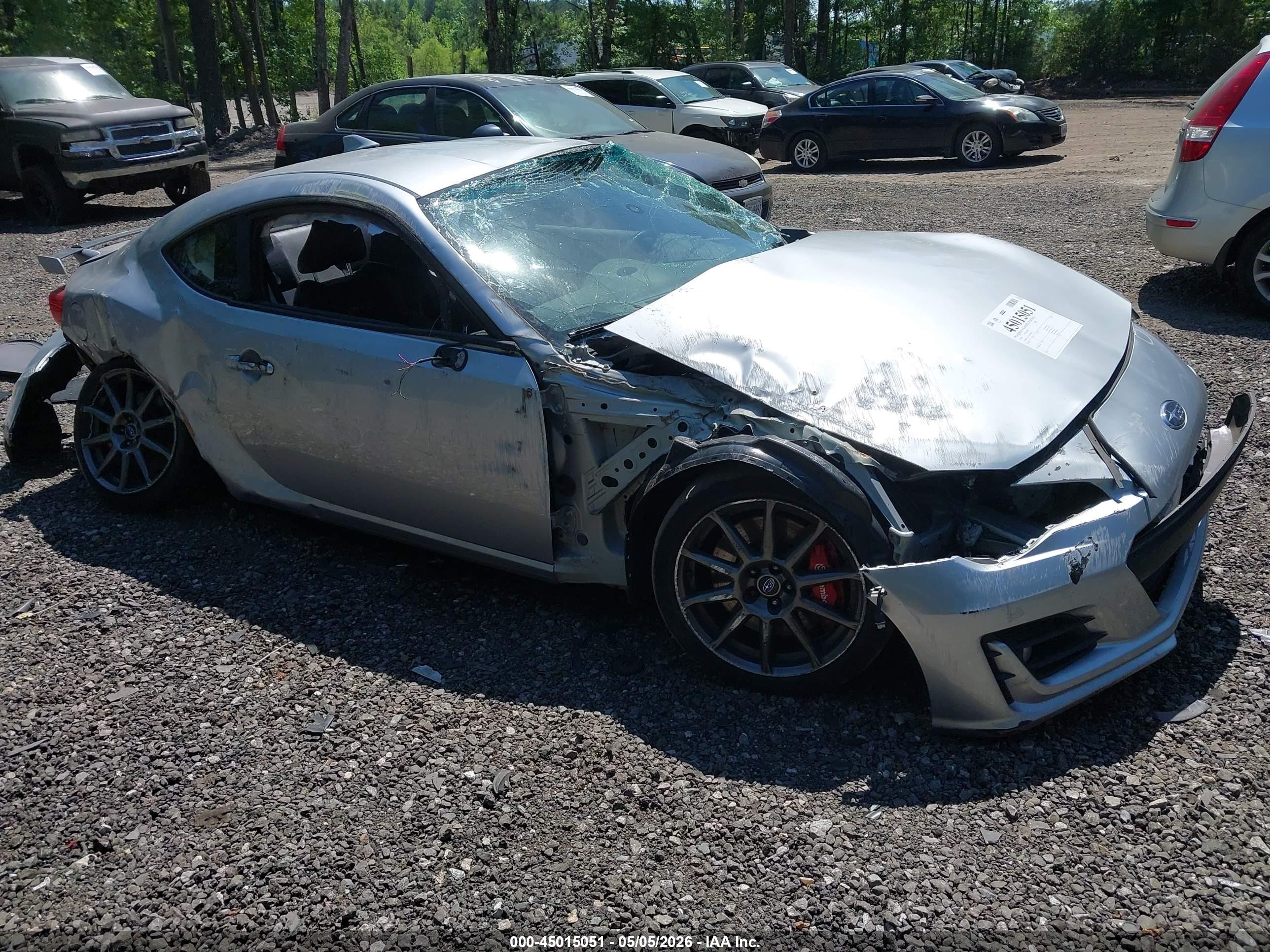 2018 Subaru BRZ Limited, VIN JF1ZCAC14J9600001 — Опрокидывание