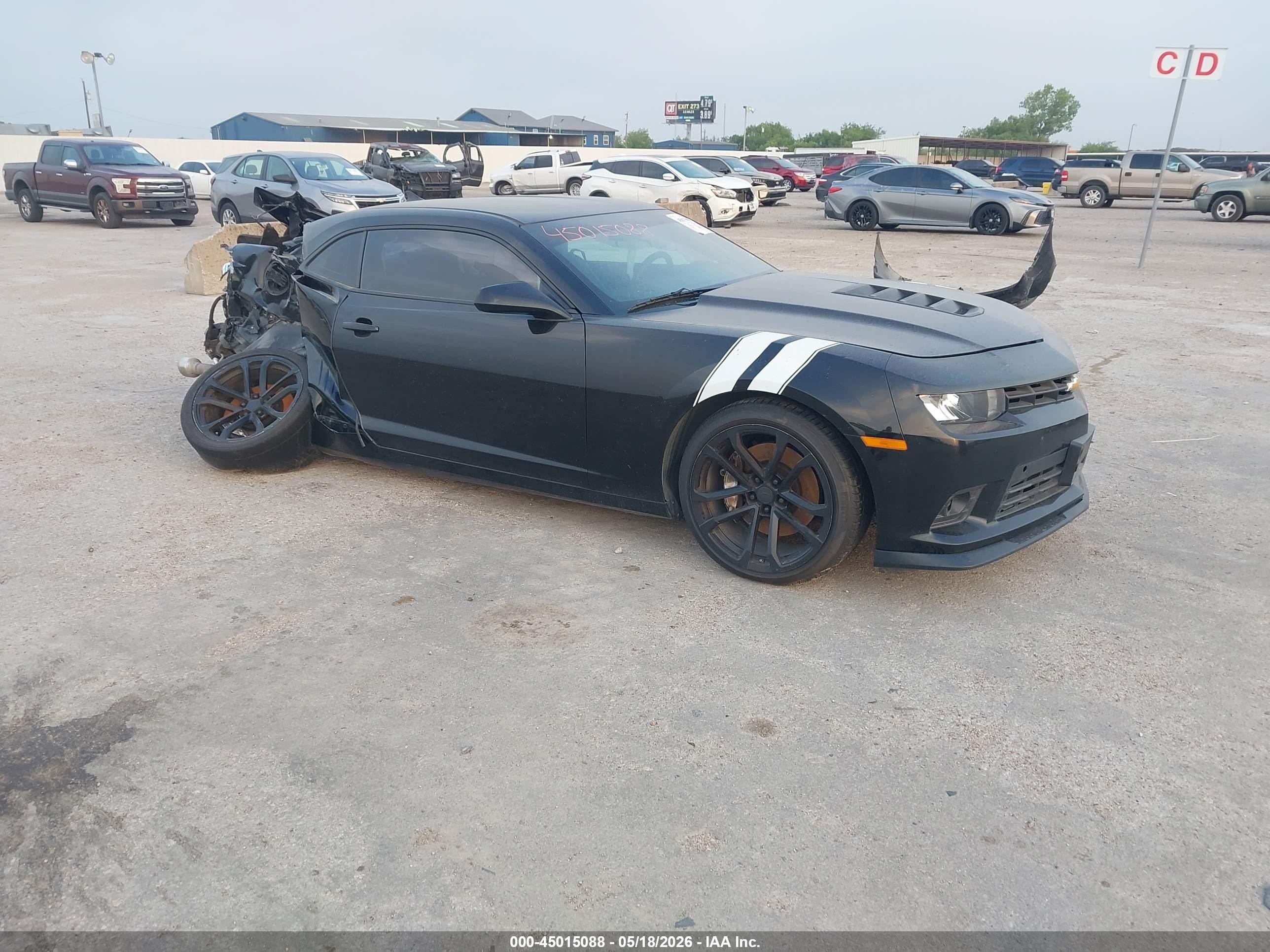 2015 Chevrolet Camaro SS, VIN 2G1FJ1EW3F9187798 — Rear end