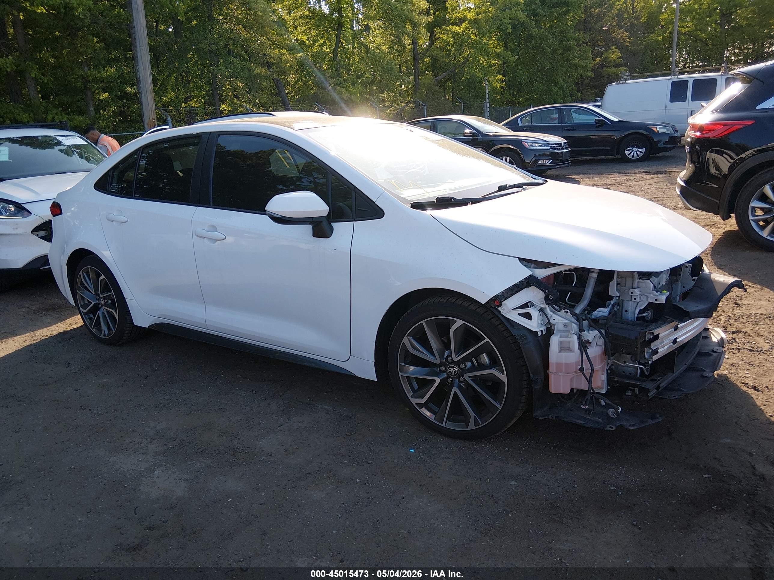 2021 Toyota Corolla SE, VIN 5YFP4MCE3MP077605 — Front end