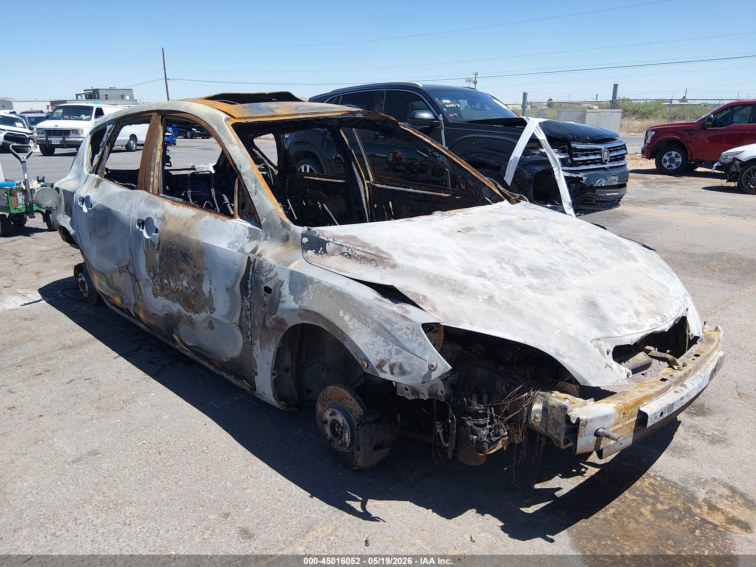 2004 Mazda 3 s, VIN JM1BK343741123724 — Burn