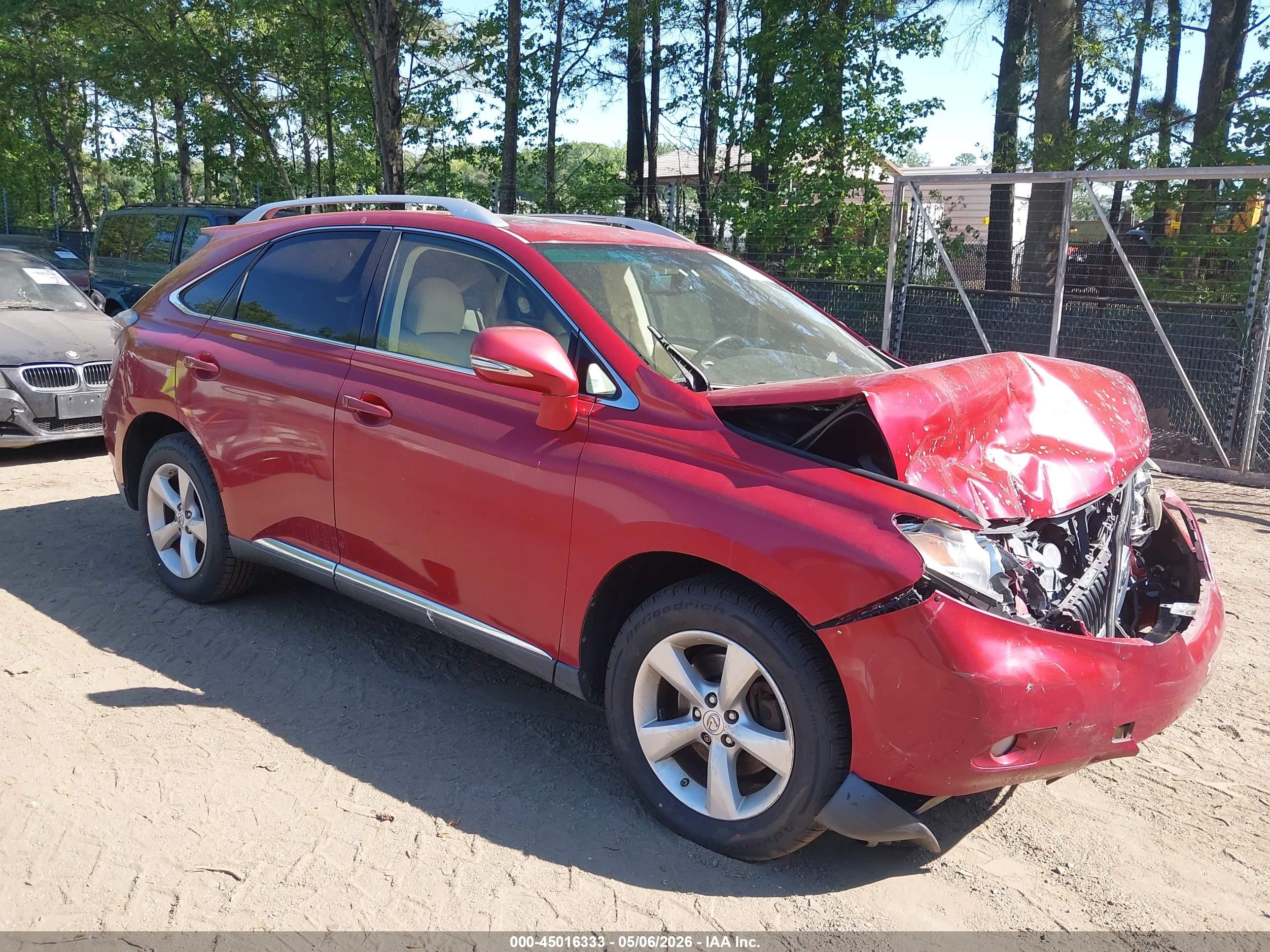 2010 Lexus RX 350, VIN 2T2ZK1BA9AC007612 — Front end
