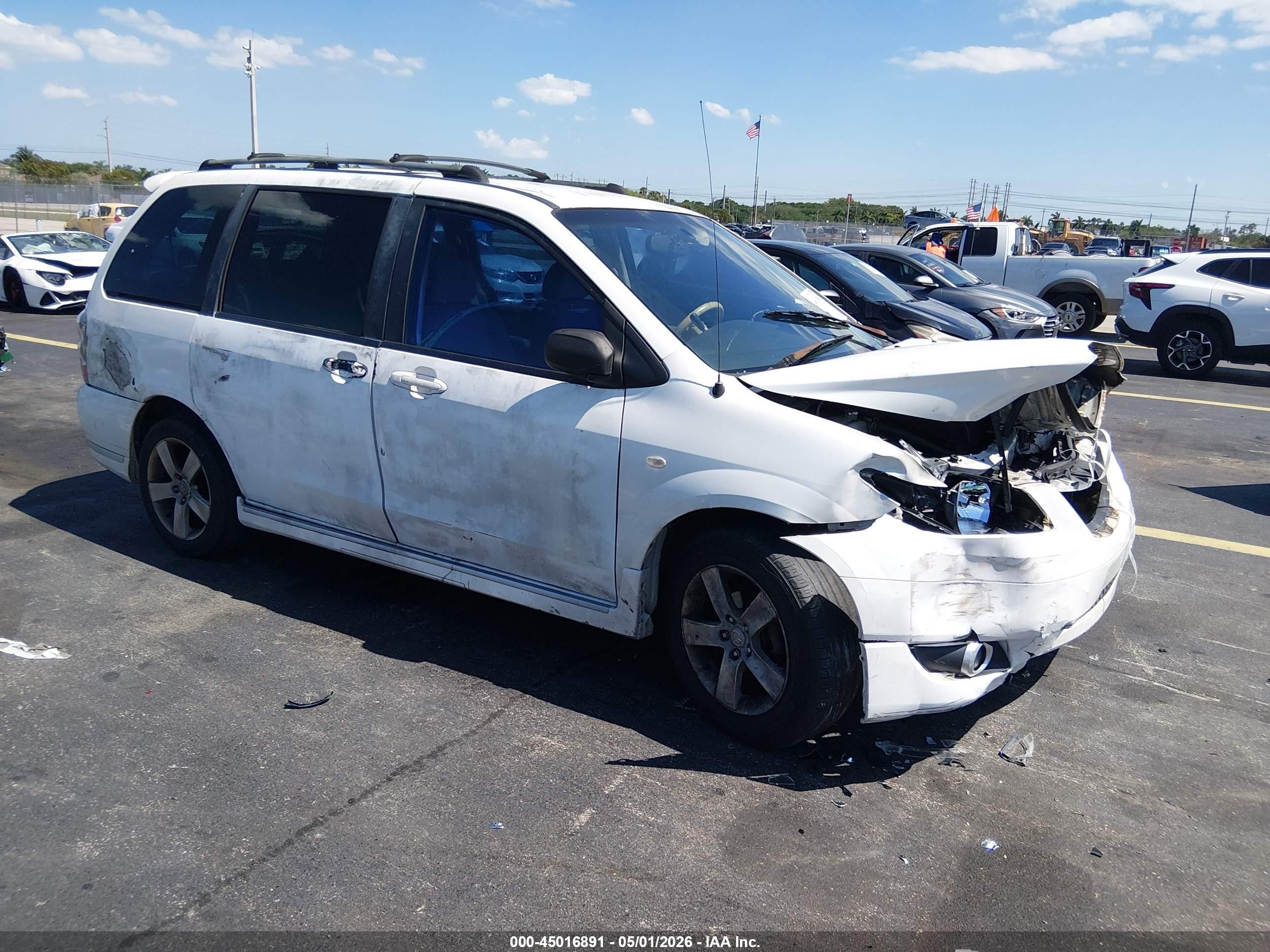 2005 Mazda MPV ES, VIN JM3LW28J850535192 — Перед