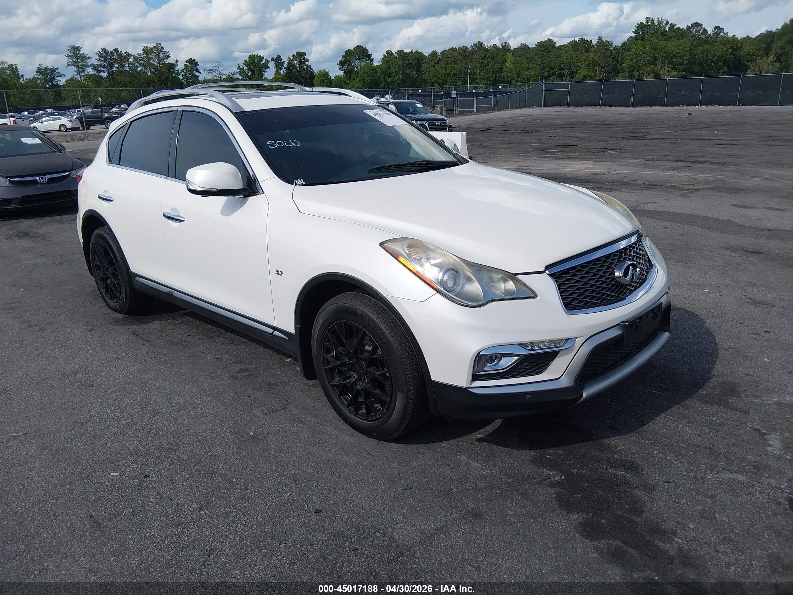 2017 Infiniti QX50, VIN JN1BJ0RR7HM404167 — Interior fire