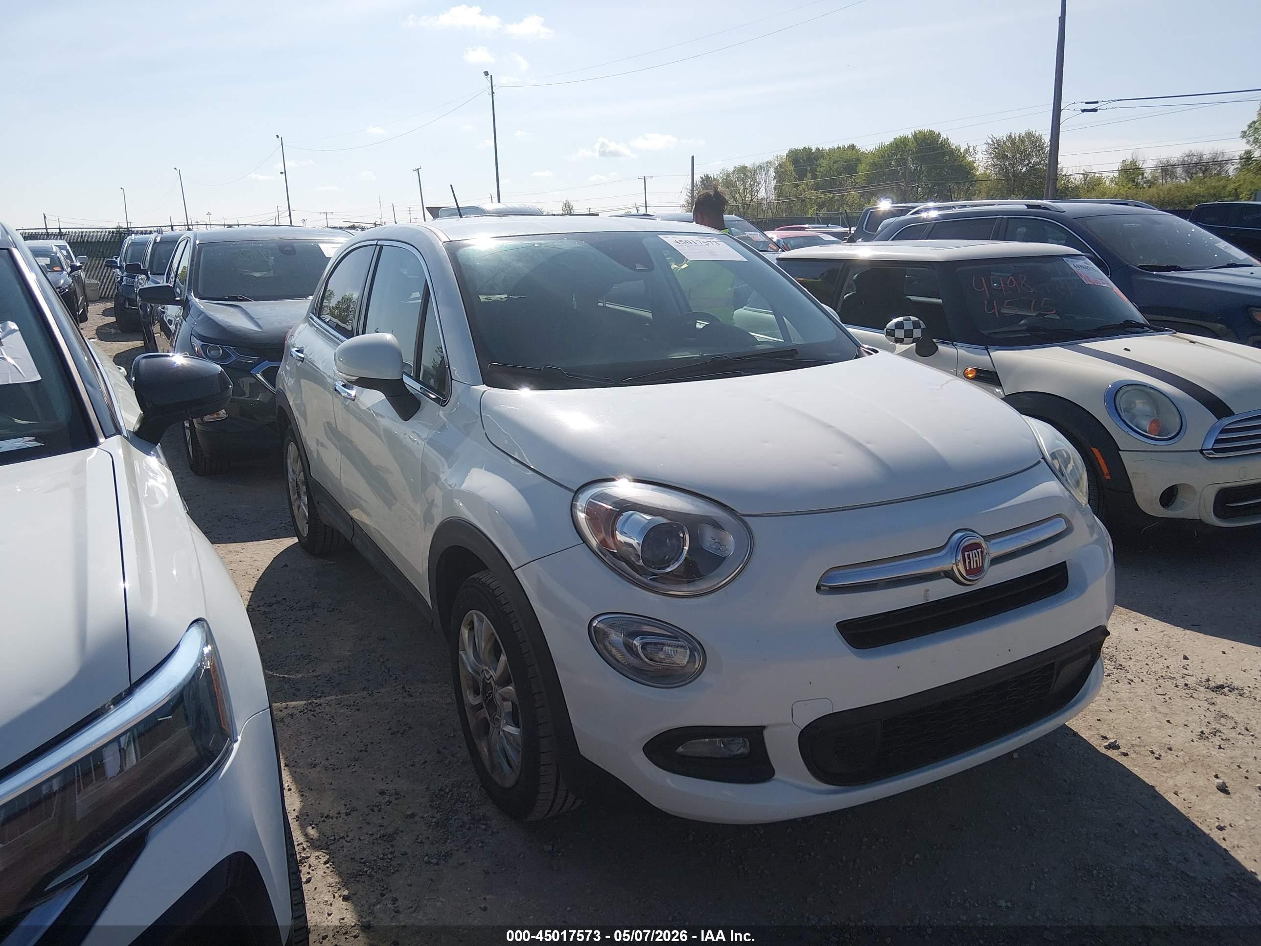 2017 FIAT 500X Lounge, VIN ZFBCFXDB3HP516794 — Hail