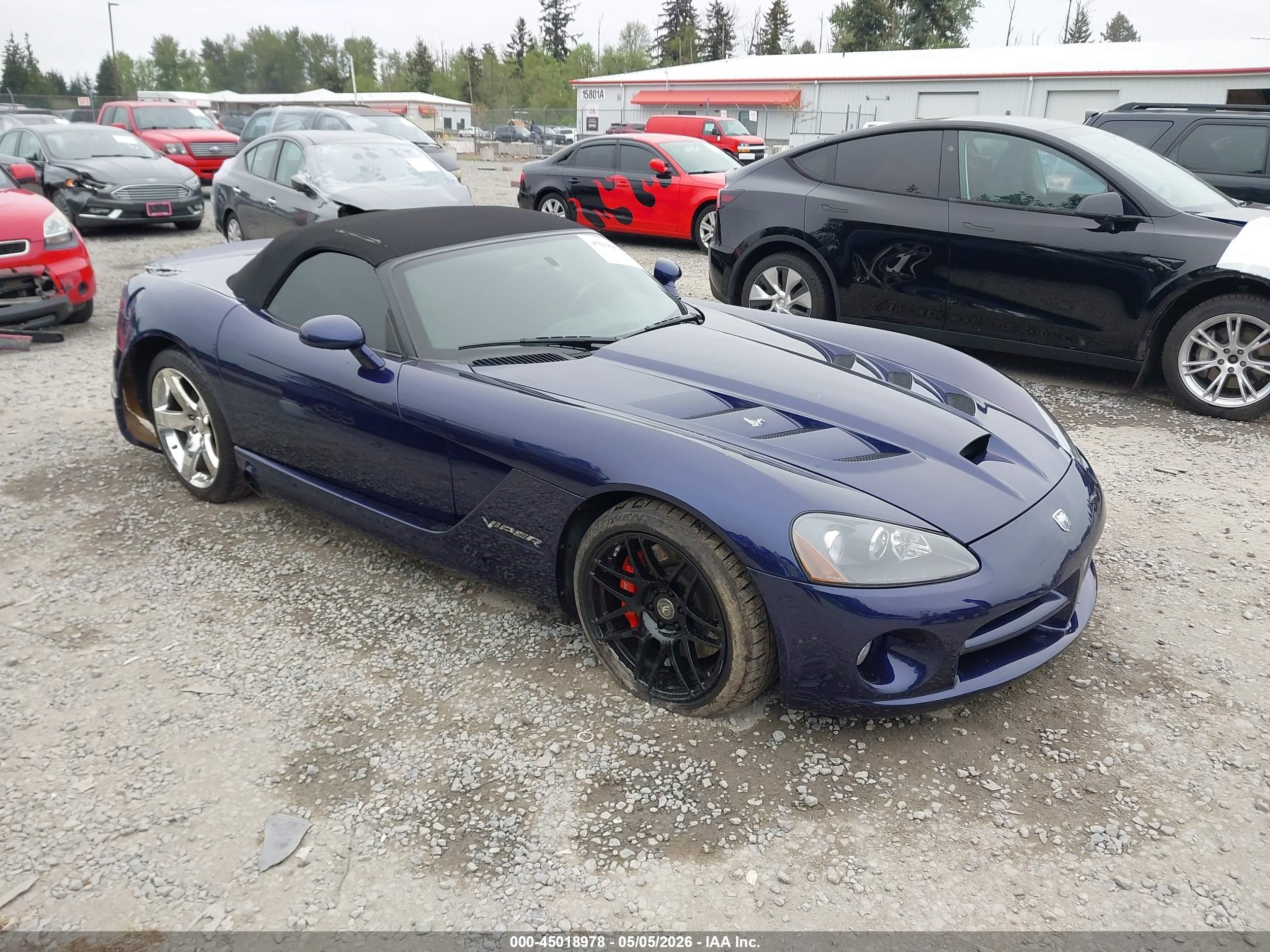 2008 Dodge Viper SRT-10, VIN 1B3JZ65Z58V201249 — Rear end