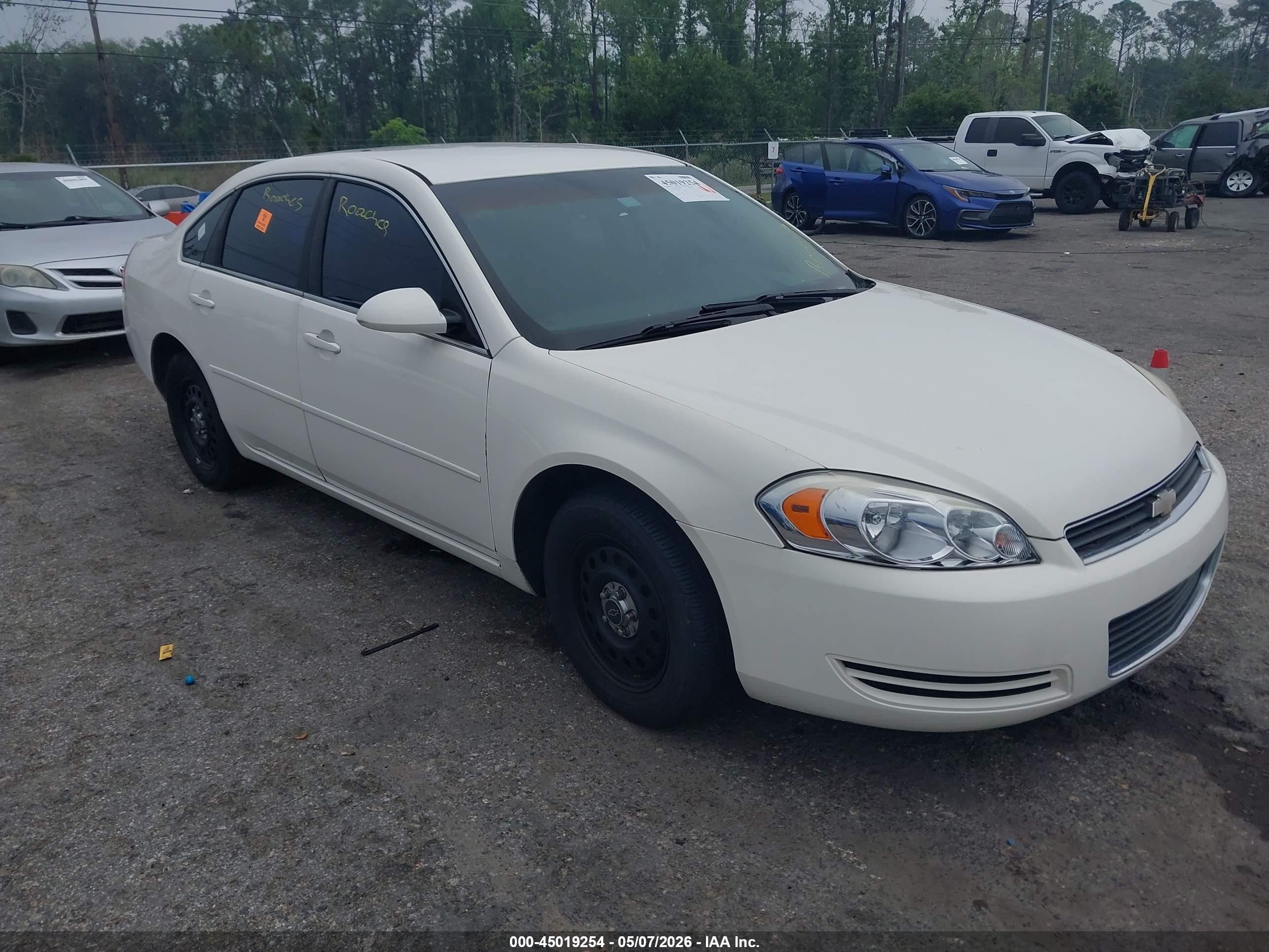 2007 Chevrolet Impala Police Unmarked Police, VIN 2G1WS58R179195782 — Biohazard / chemical