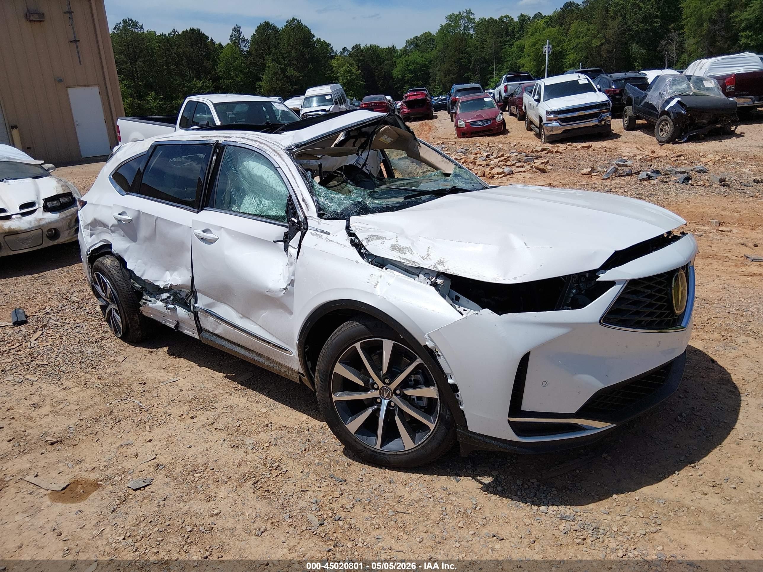 2026 Acura MDX Technology, VIN 5J8YD9H45TL004245 — Опрокидывание