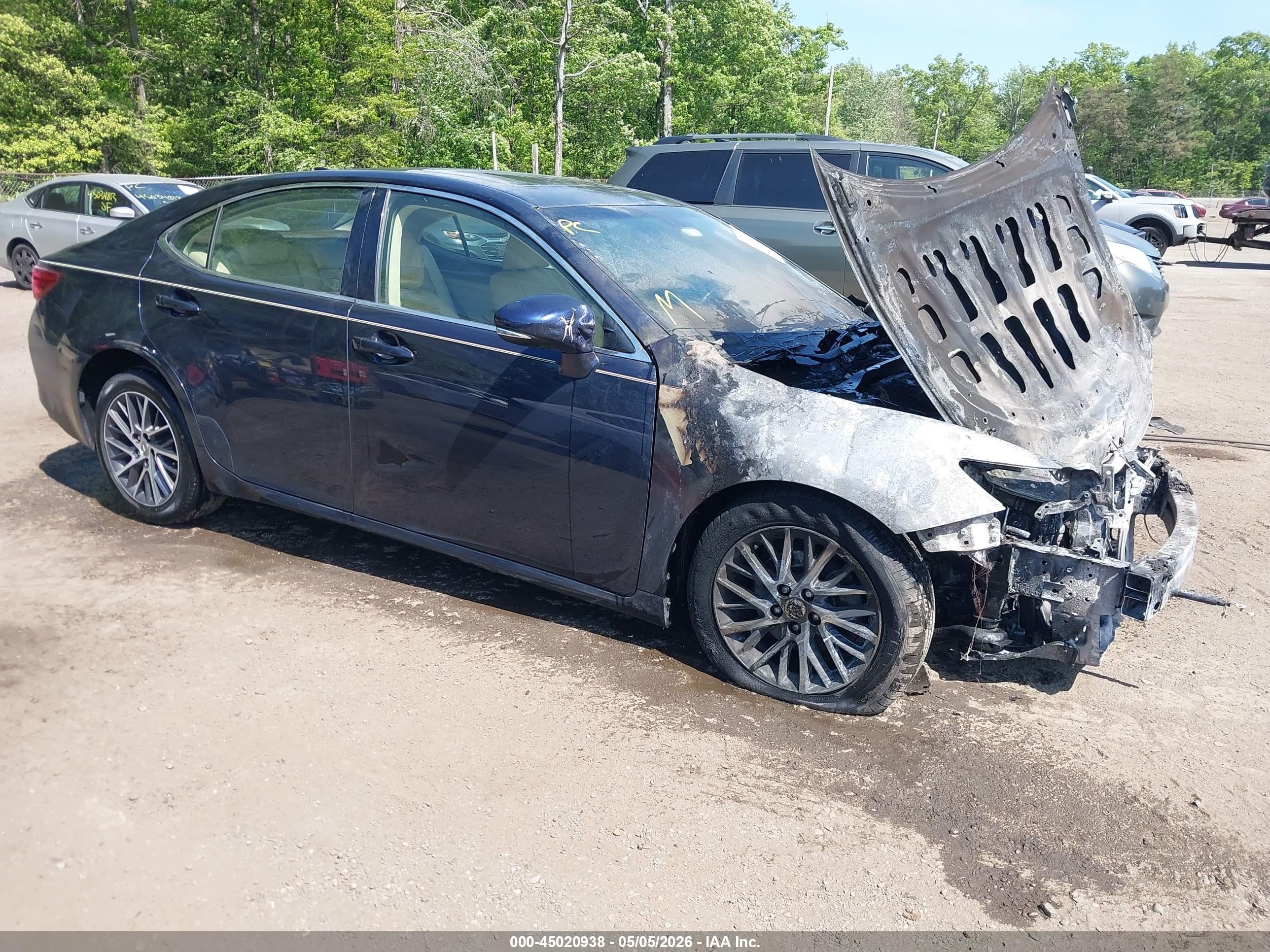 2016 Lexus ES 330, VIN JTHBK1GG8G2227428 — Engine fire