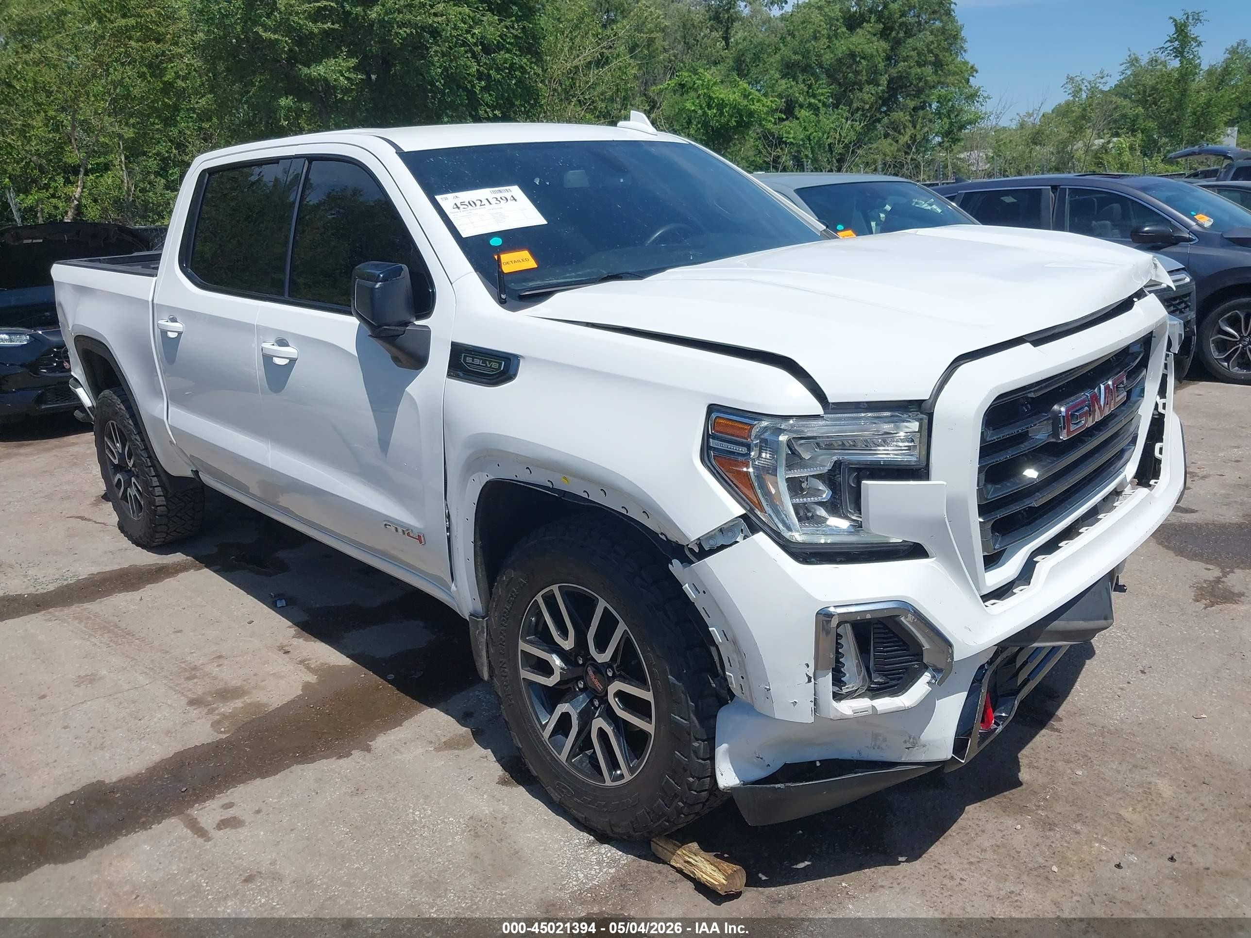 2021 GMC Sierra 1500 AT4, VIN 1GTP9EED2MZ377198 — Front end