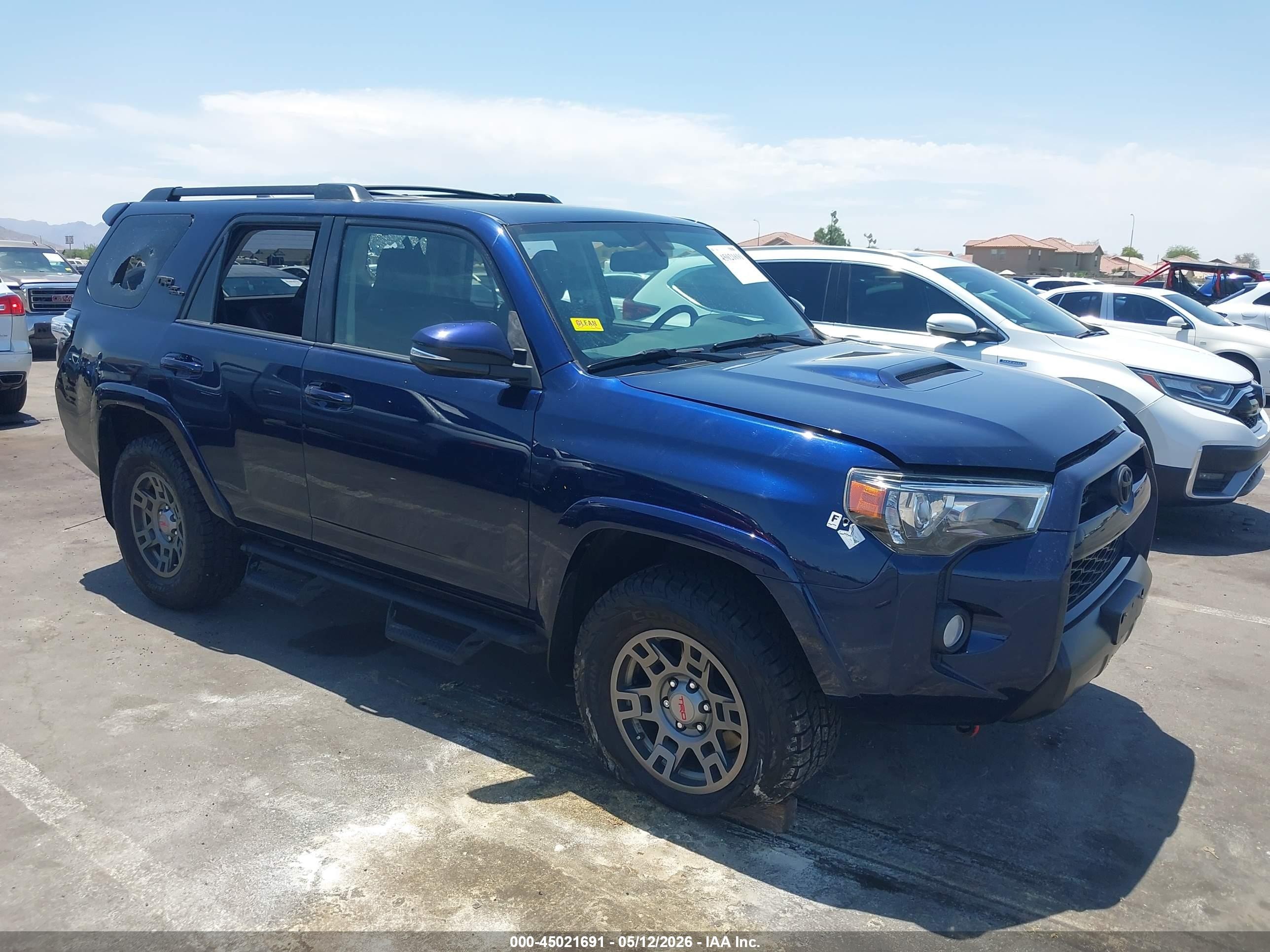 2019 Toyota 4Runner SR5 Premium, VIN JTEBU5JR9K5696236 — Vandalism
