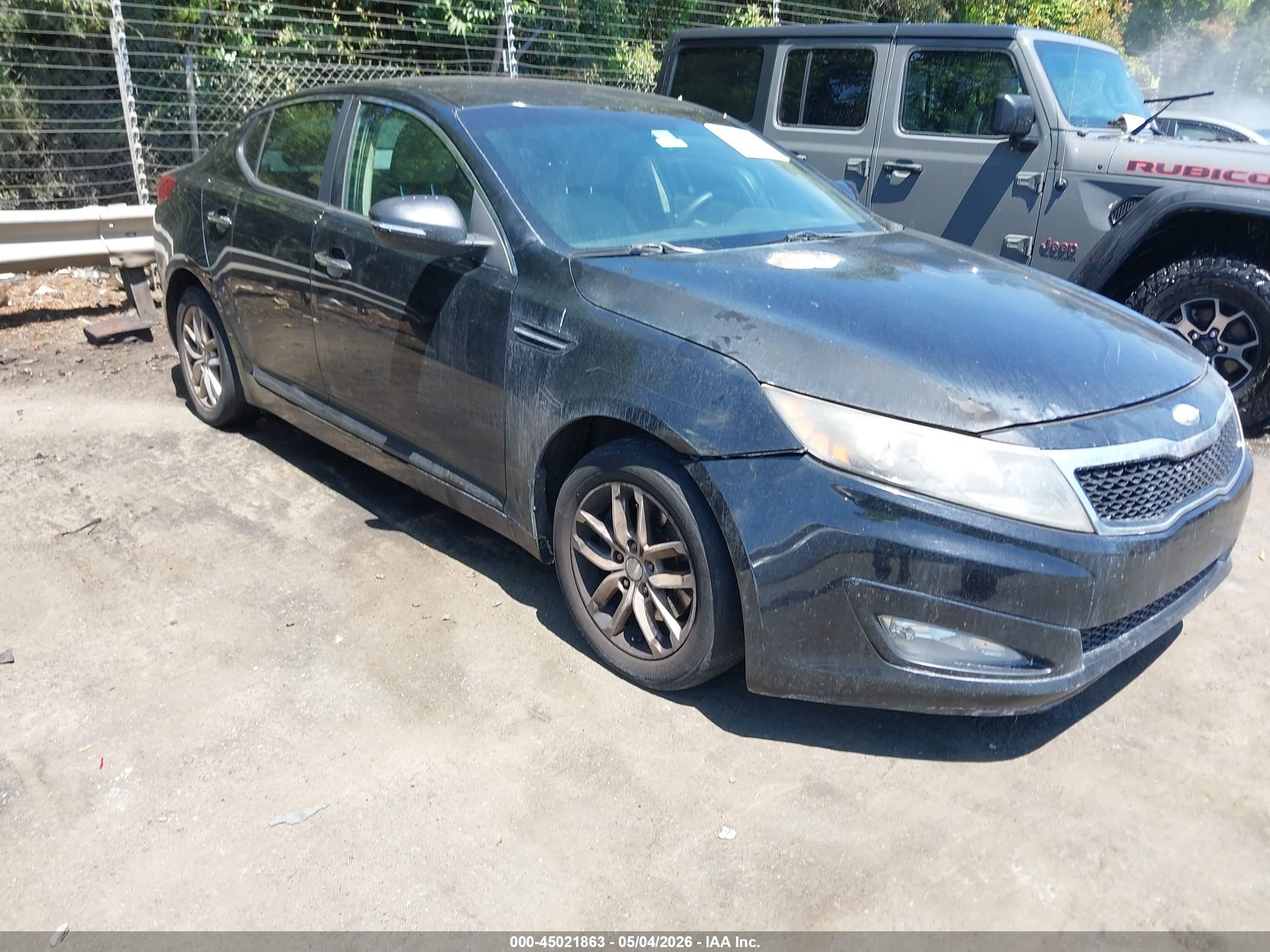 2013 Kia Optima LX, VIN 5XXGM4A70DG172541 — Engine fire