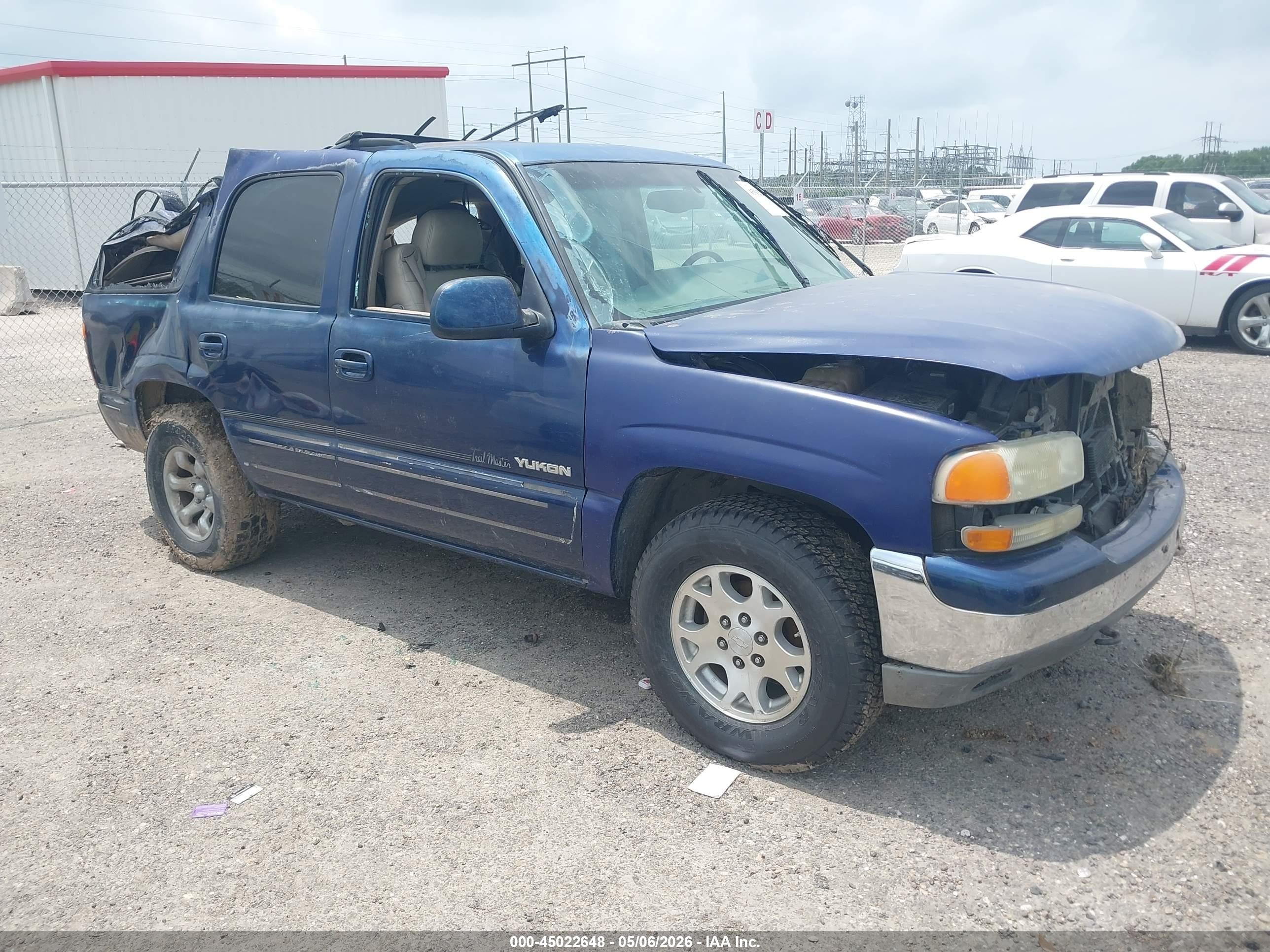 2001 GMC Yukon SLT, VIN 1GKEC13T11J185670 — Опрокидывание