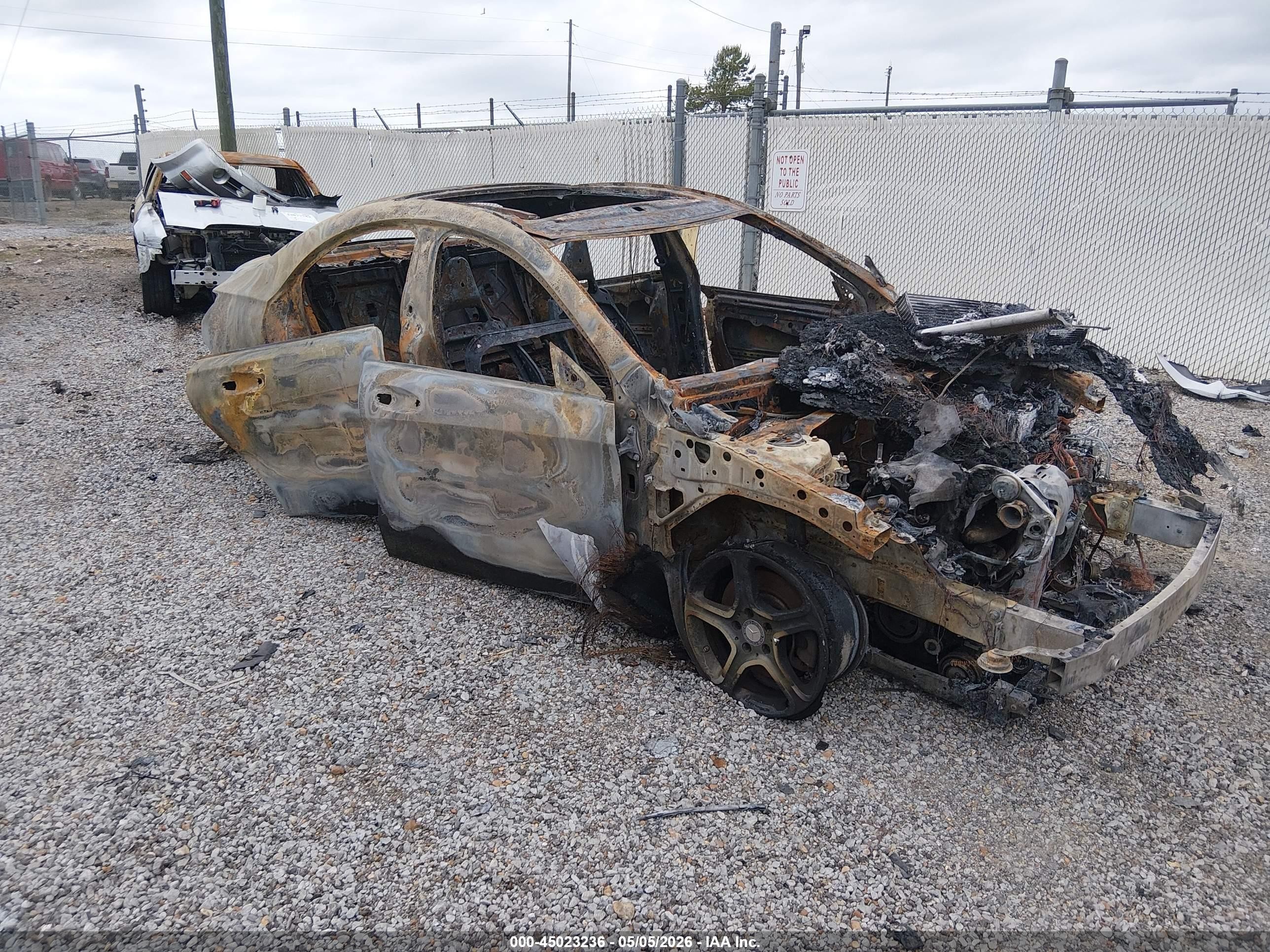 2014 Mercedes-Benz CLA 250, VIN WDDSJ4GB8EN113828 — Burn