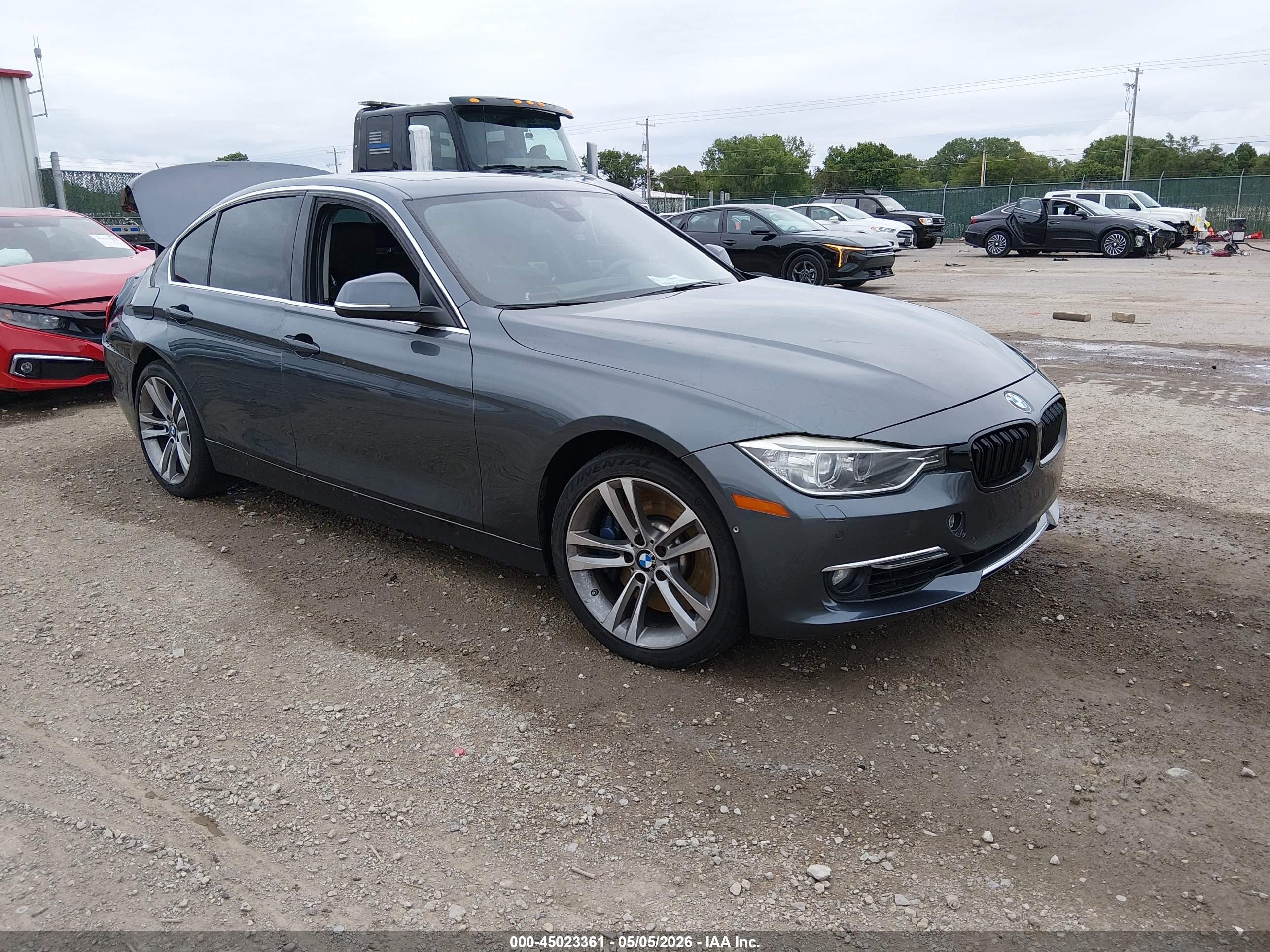 2015 BMW 3 Series 335i xDrive, VIN WBA3B9G56FNR93607 — Rear end