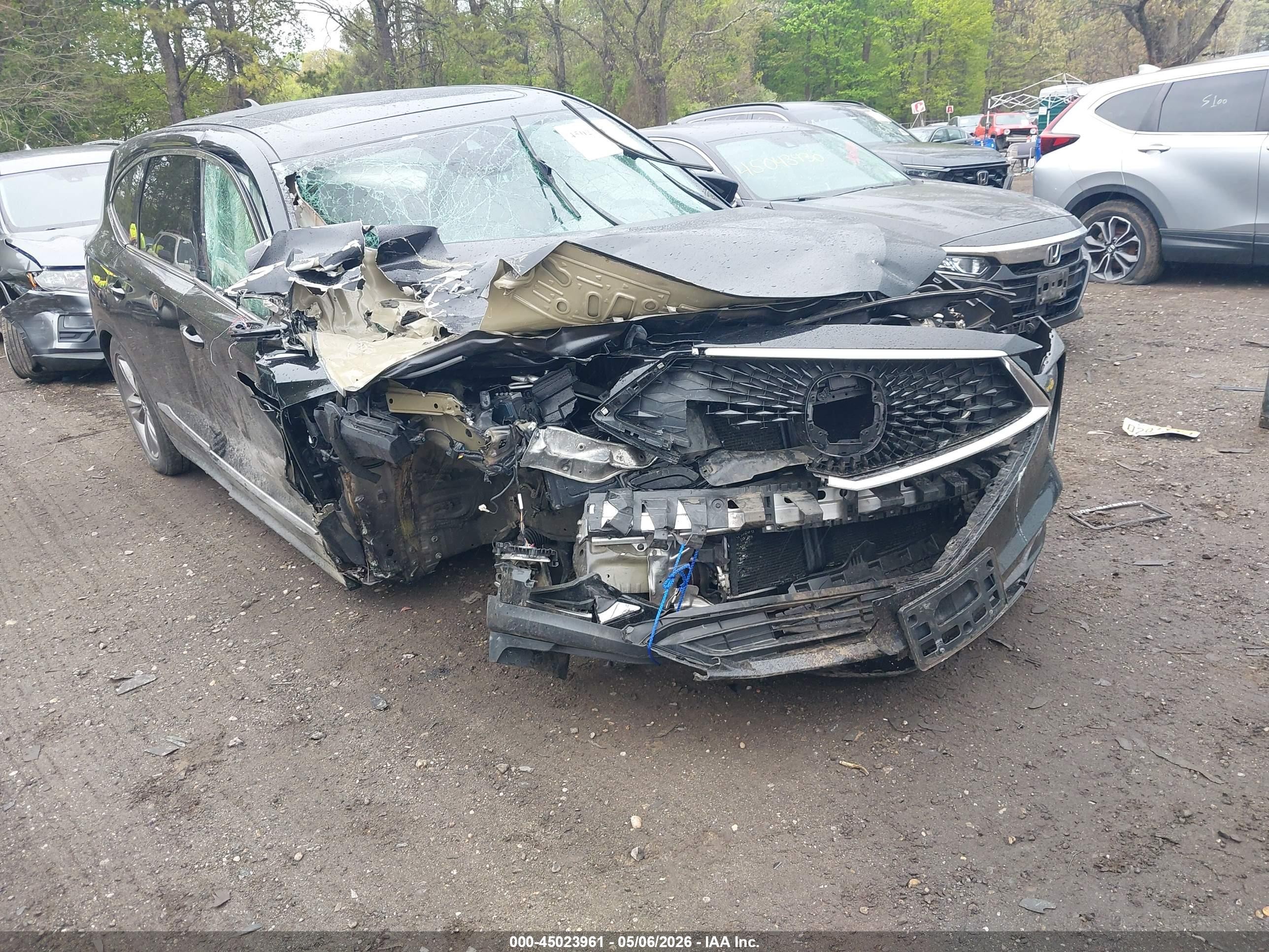 2022 Acura MDX, VIN 5J8YE1H35NL013195 — Biohazard / chemical
