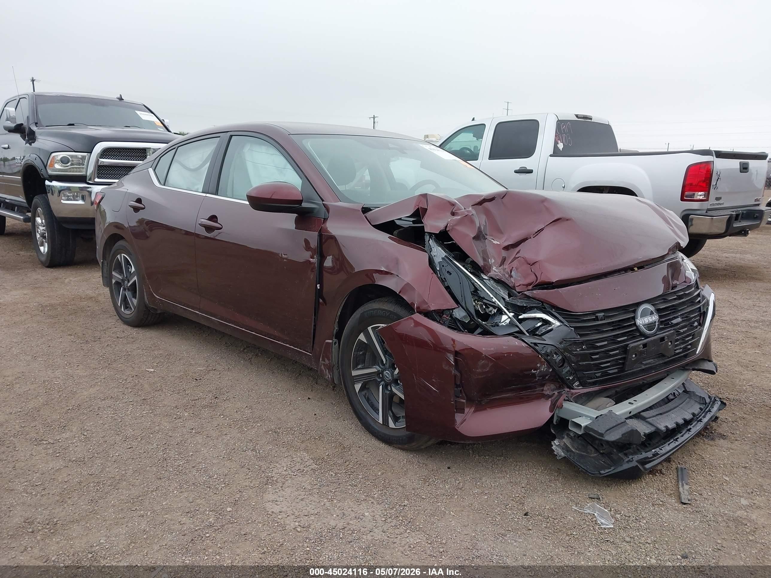 2025 Nissan Sentra SV, VIN 3N1AB8CV7SY427322 — Front end