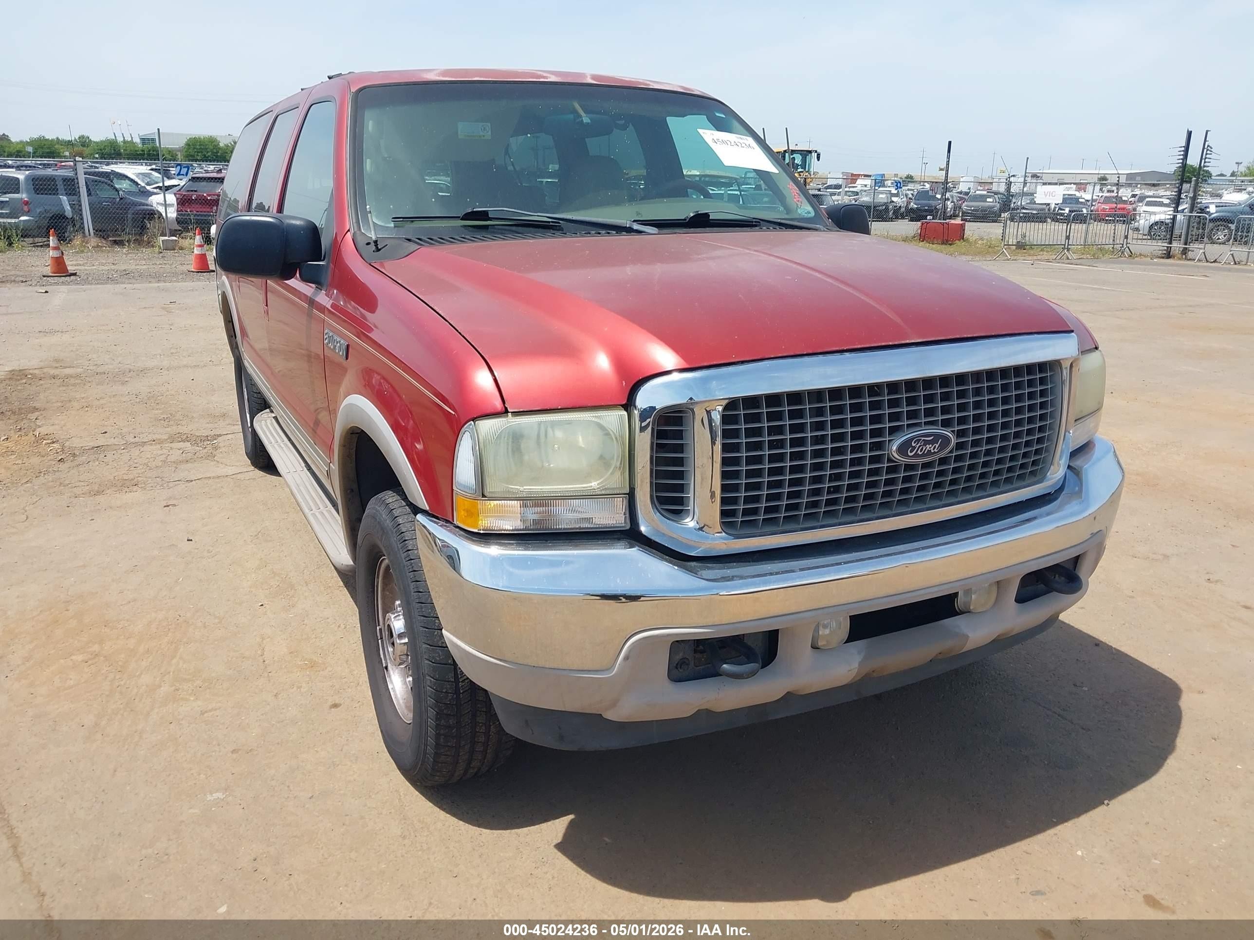 2002 Ford Excursion Limited, VIN 1FMNU43S12ED63522 — Normal wear