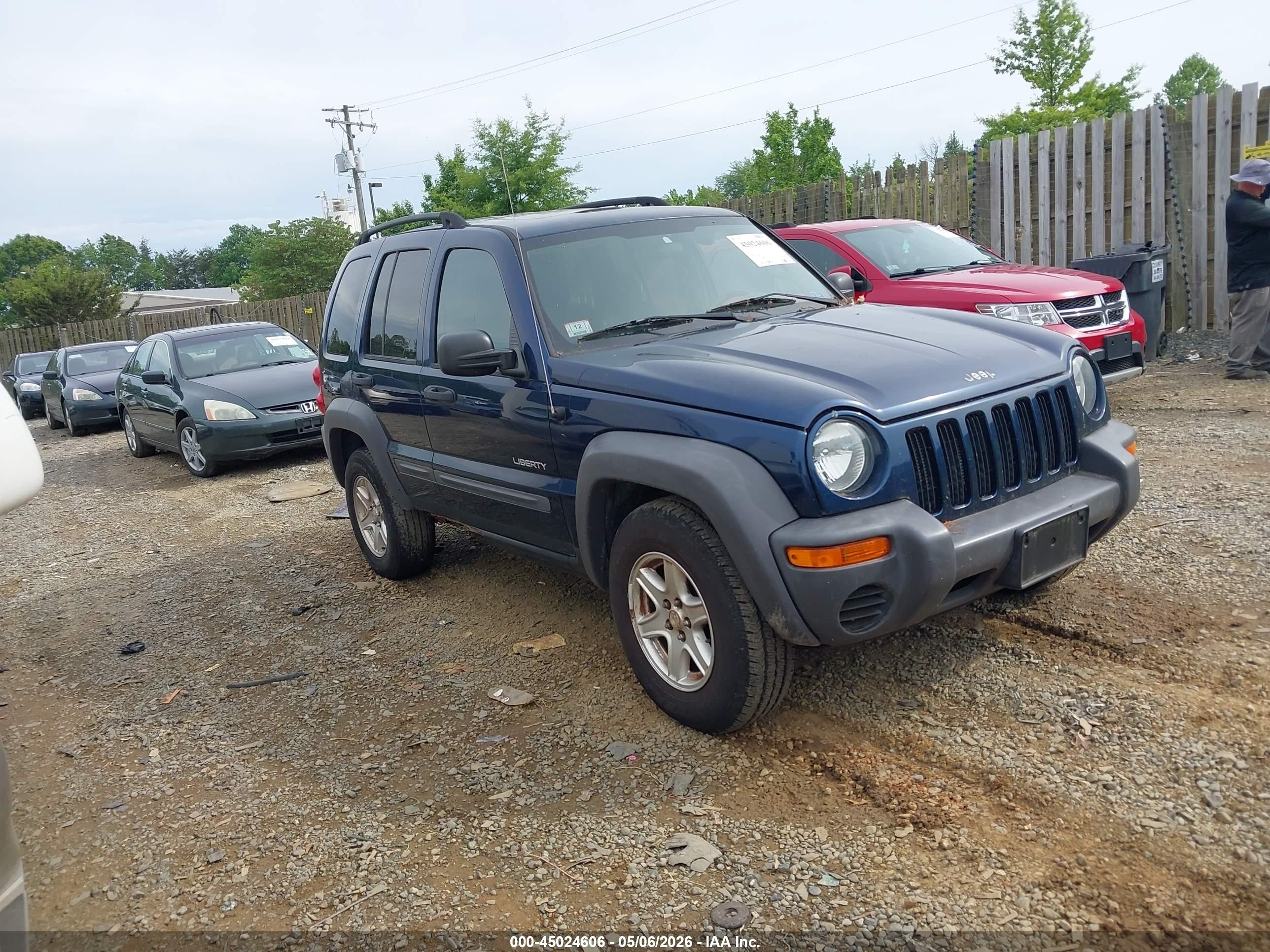 2004 Jeep Liberty Sport, VIN 1J4GL48K34W121749 — Repossession