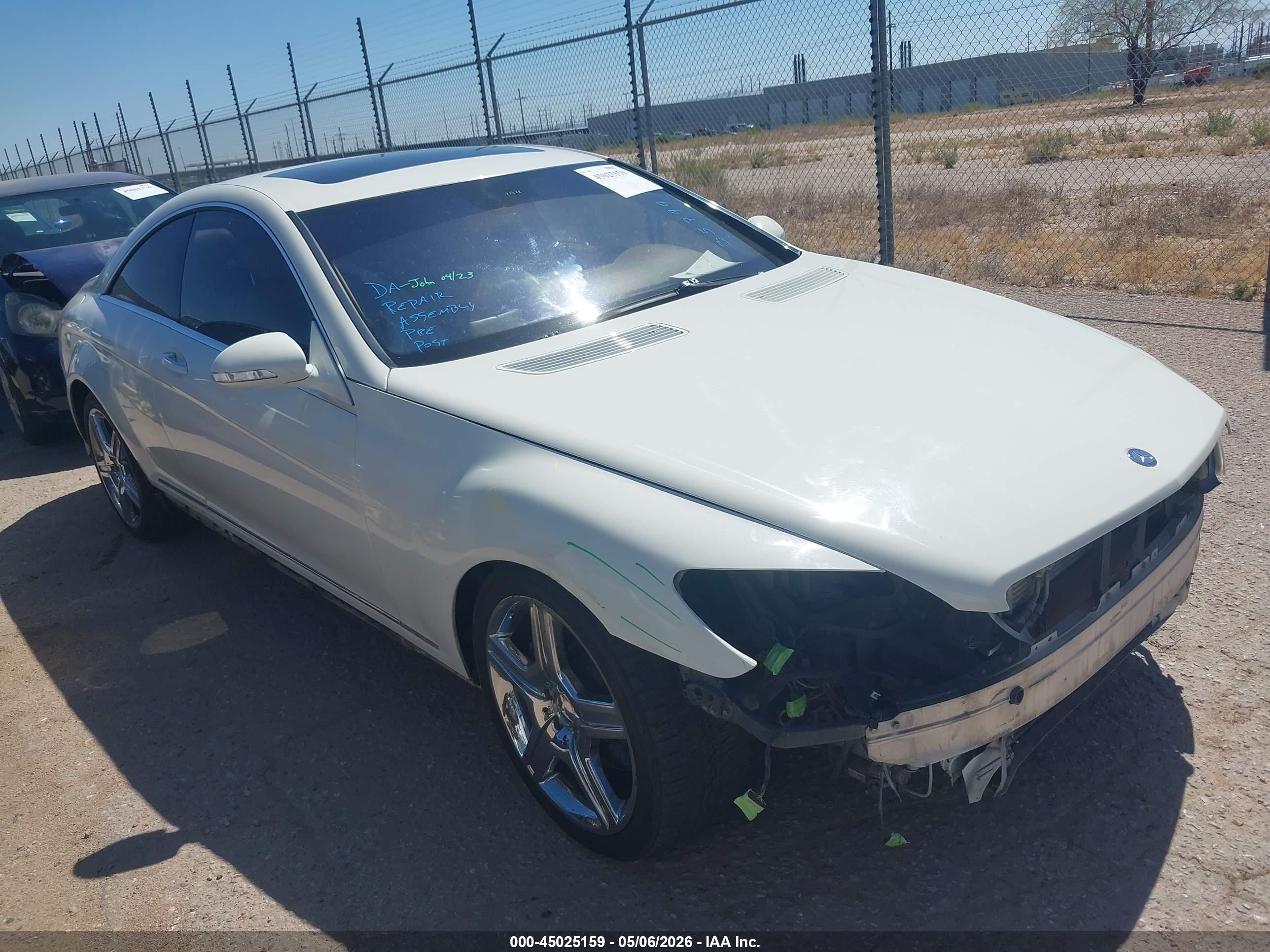 2009 Mercedes-Benz CL 550, VIN WDDEJ86X19A019630 — Front end