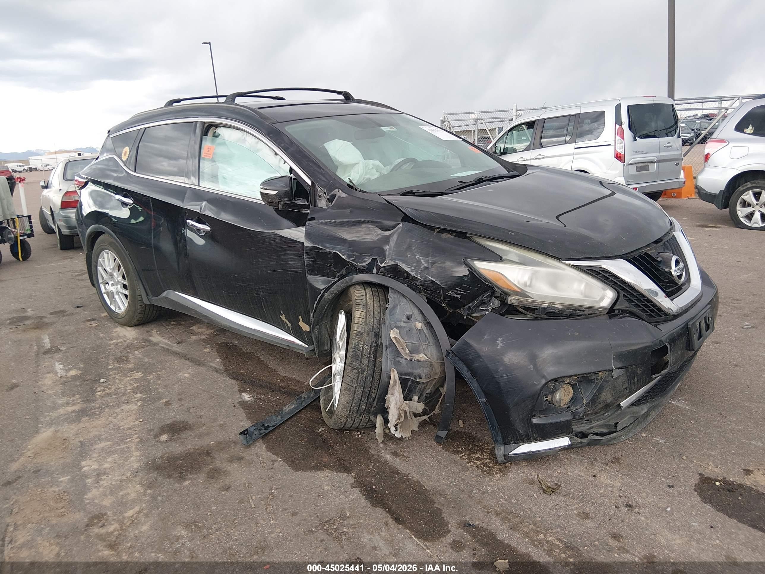 2015 Nissan Murano Platinum, VIN 5N1AZ2MH4FN247891 — Biohazard / chemical