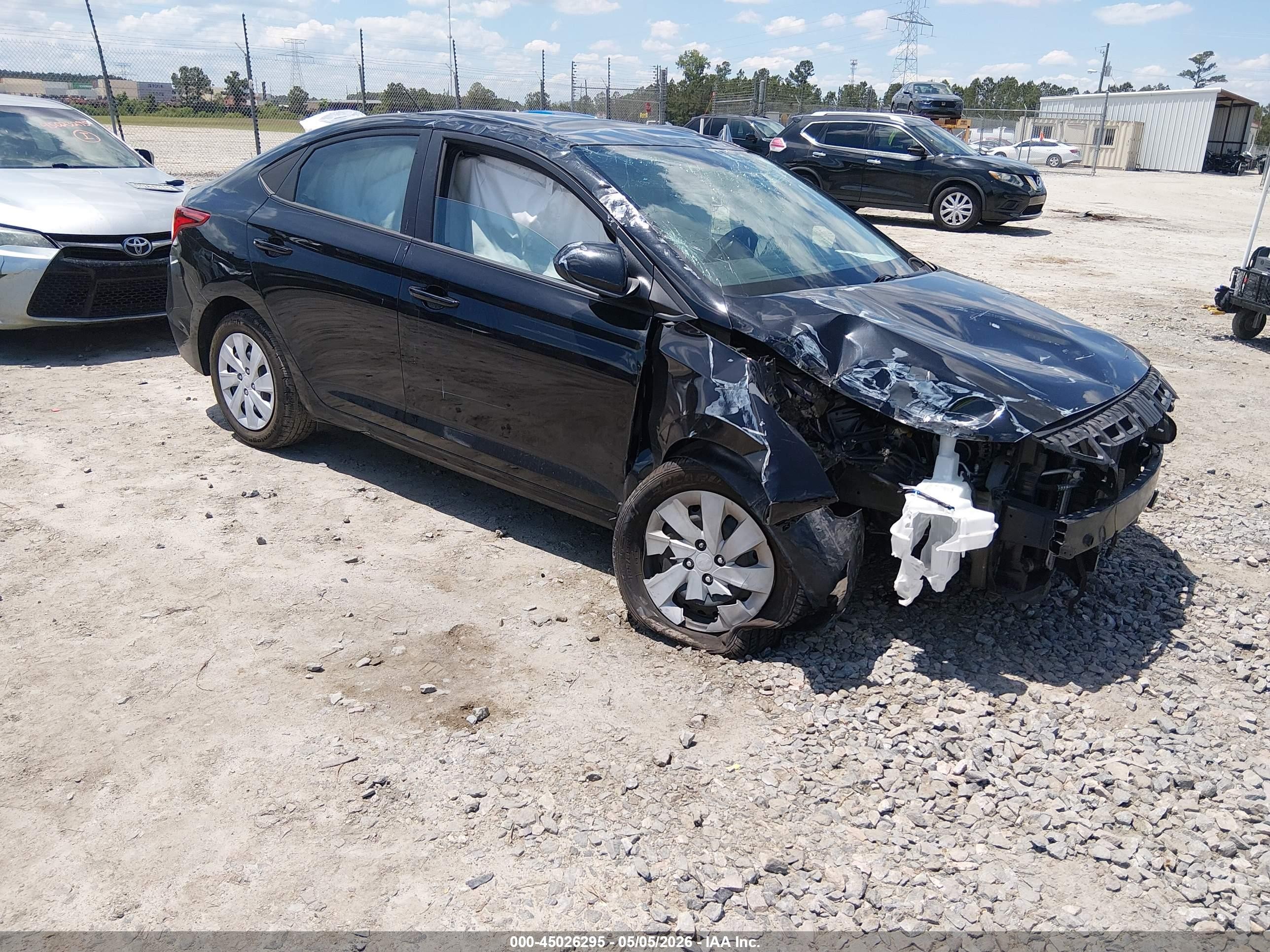 2022 Hyundai Accent SEL, VIN 3KPC24A67NE182134 — Front end