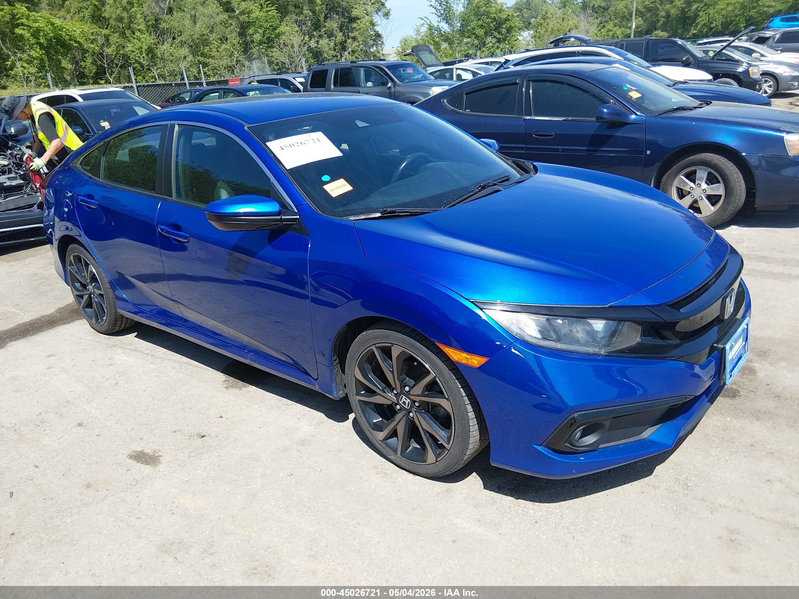 2020 Honda Civic Sport, VIN 2HGFC2F83LH549168 — Side