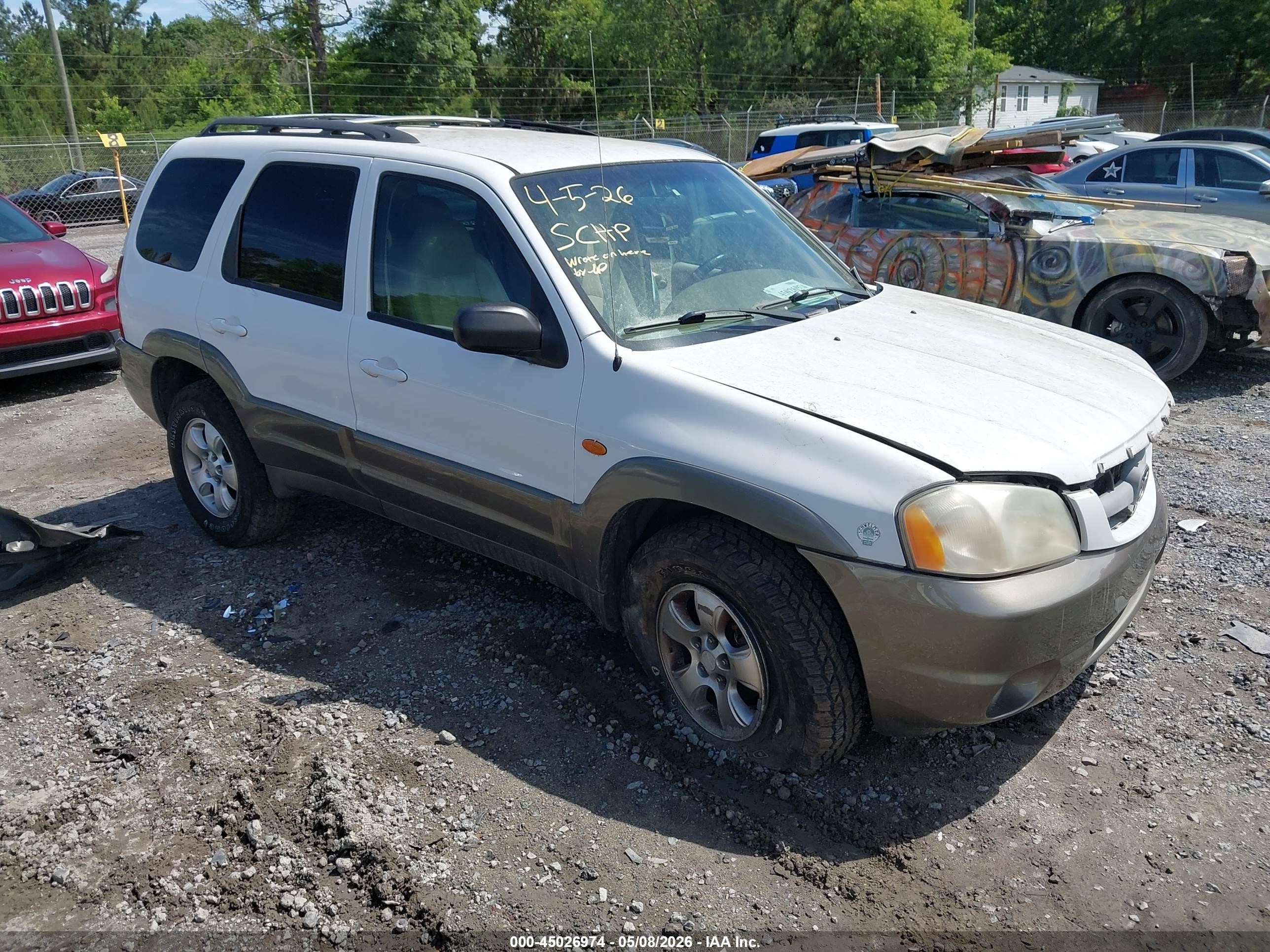 2001 Mazda Tribute LX, VIN 4F2YU08151KM30262 — Перед
